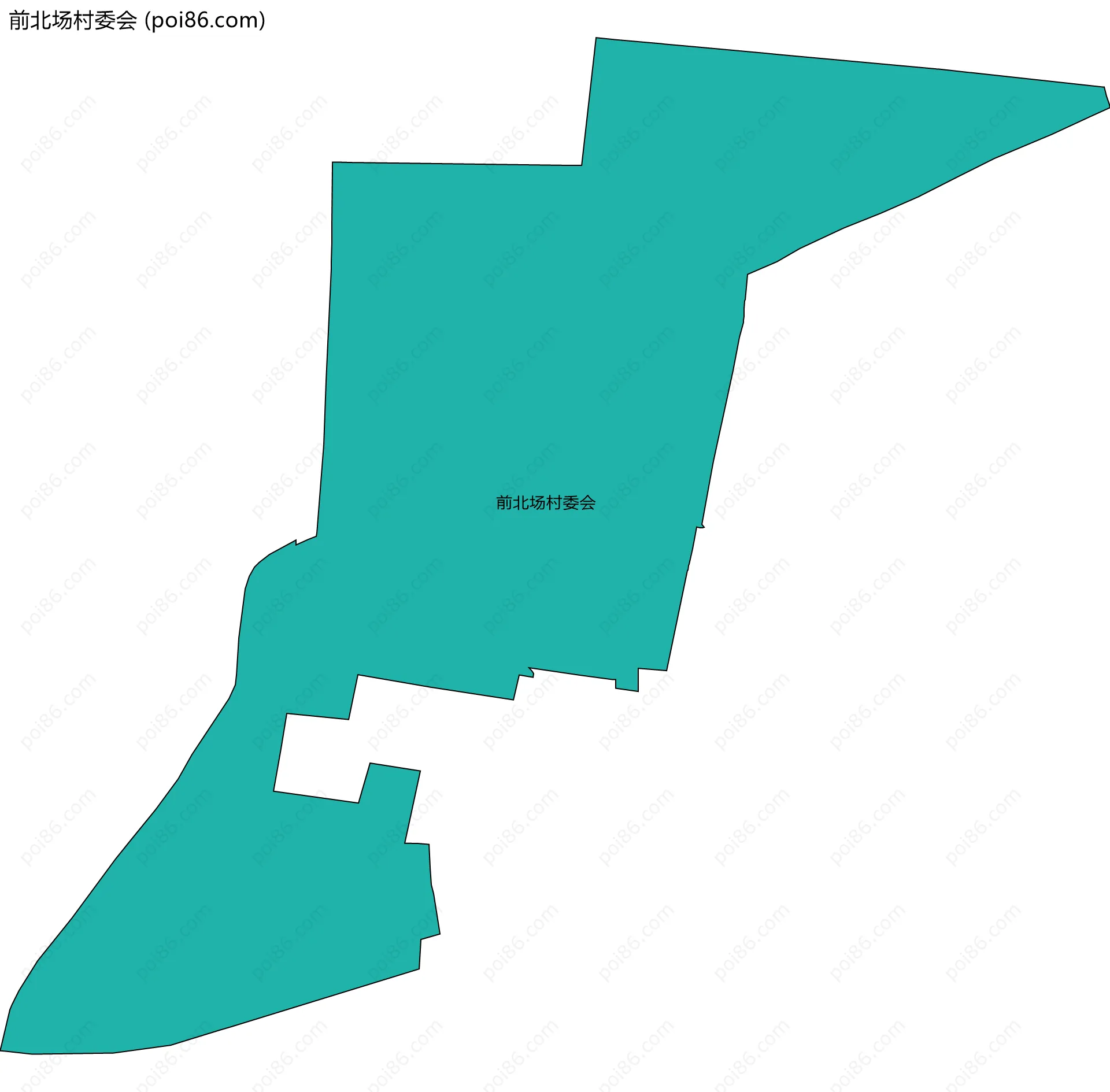 前北场村委会边界地图