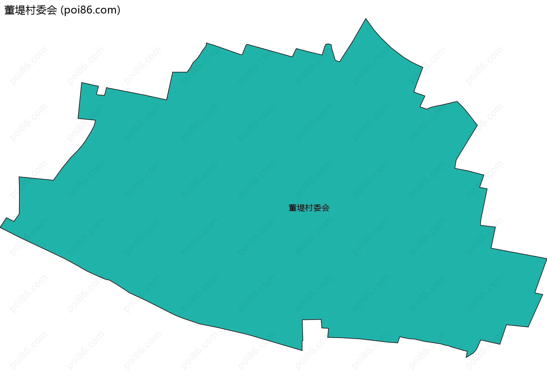 董堤村委会边界地图