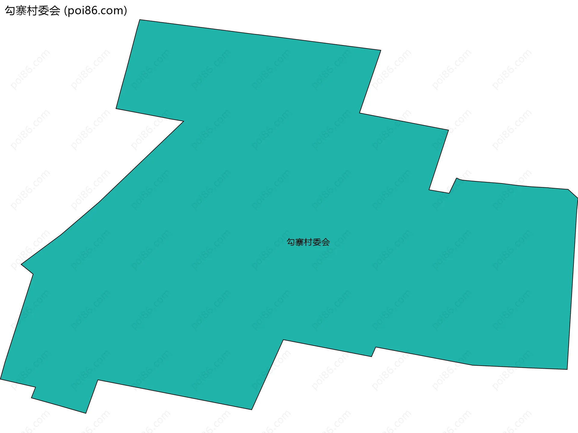 勾寨村委会边界地图