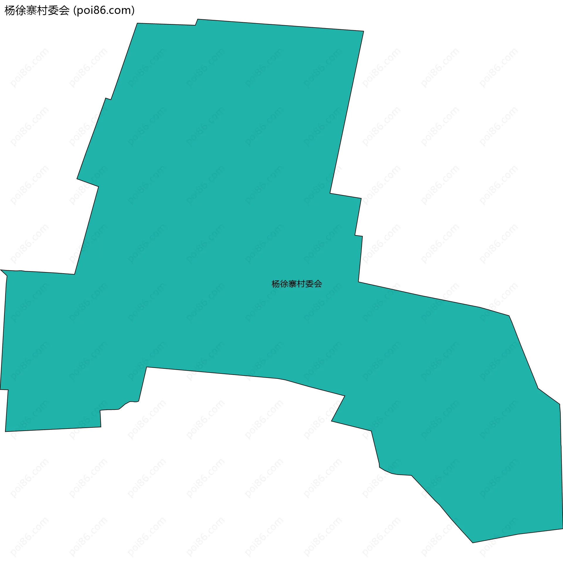杨徐寨村委会边界地图
