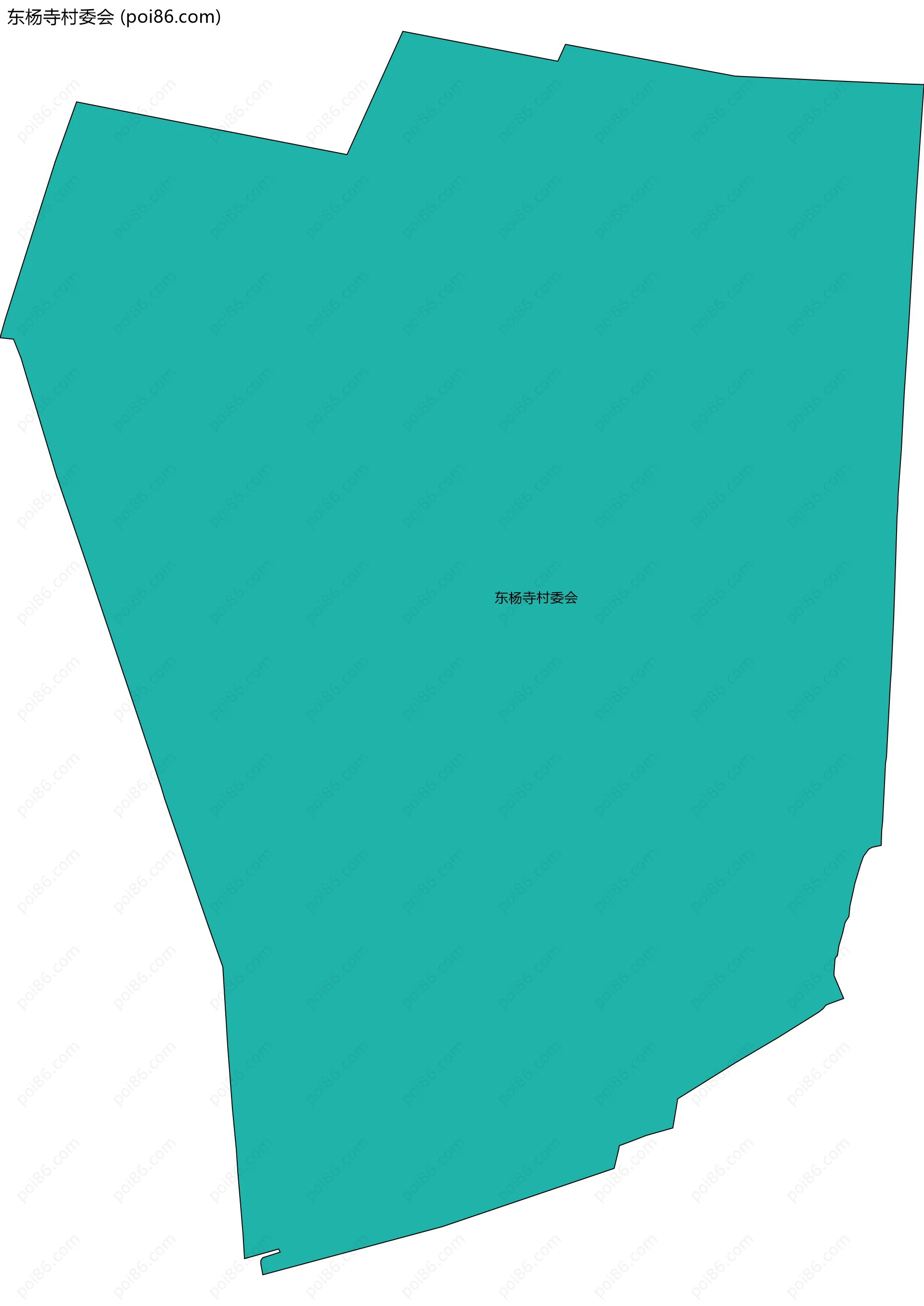 东杨寺村委会边界地图