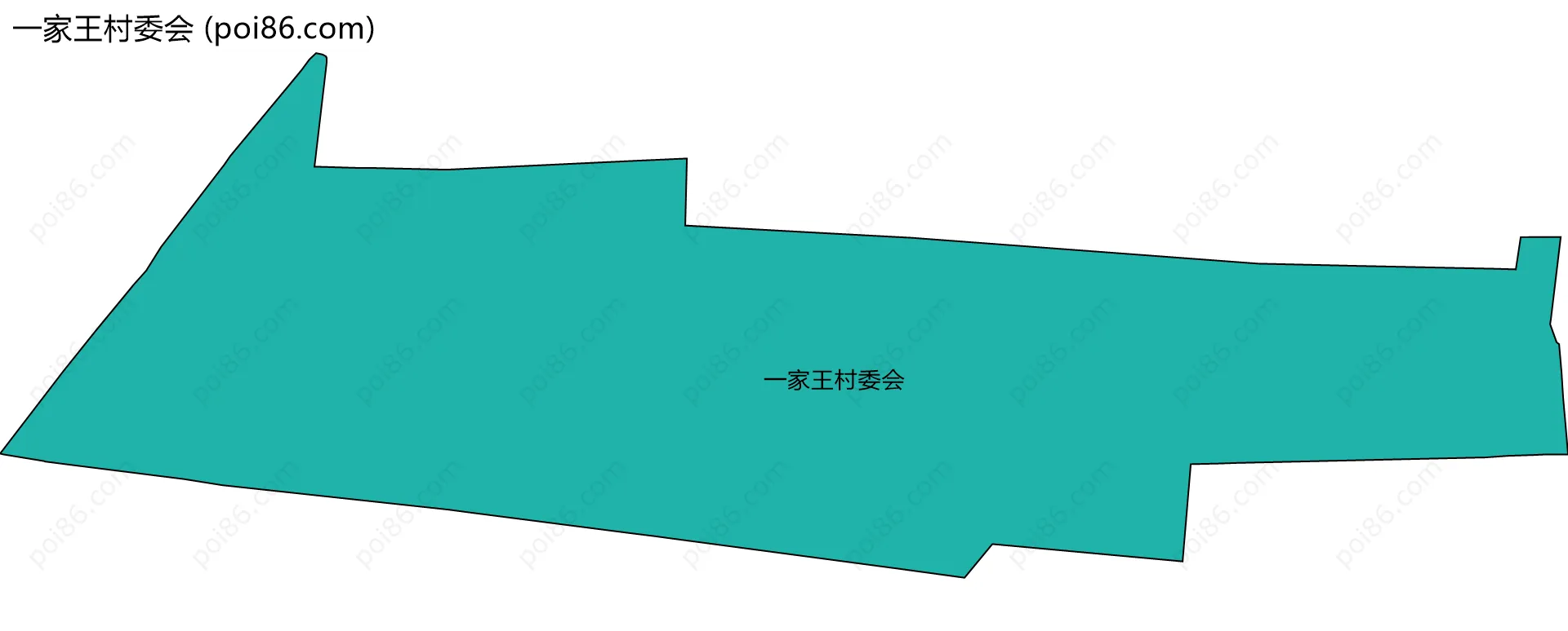 一家王村委会边界地图