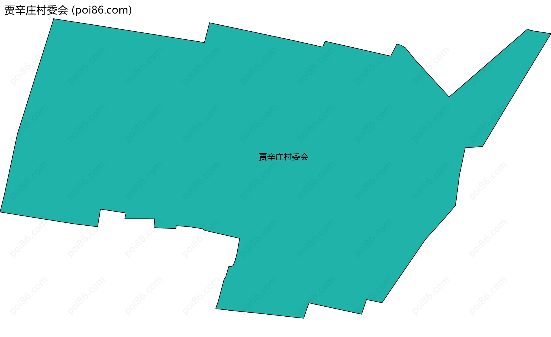 贾辛庄村委会边界地图