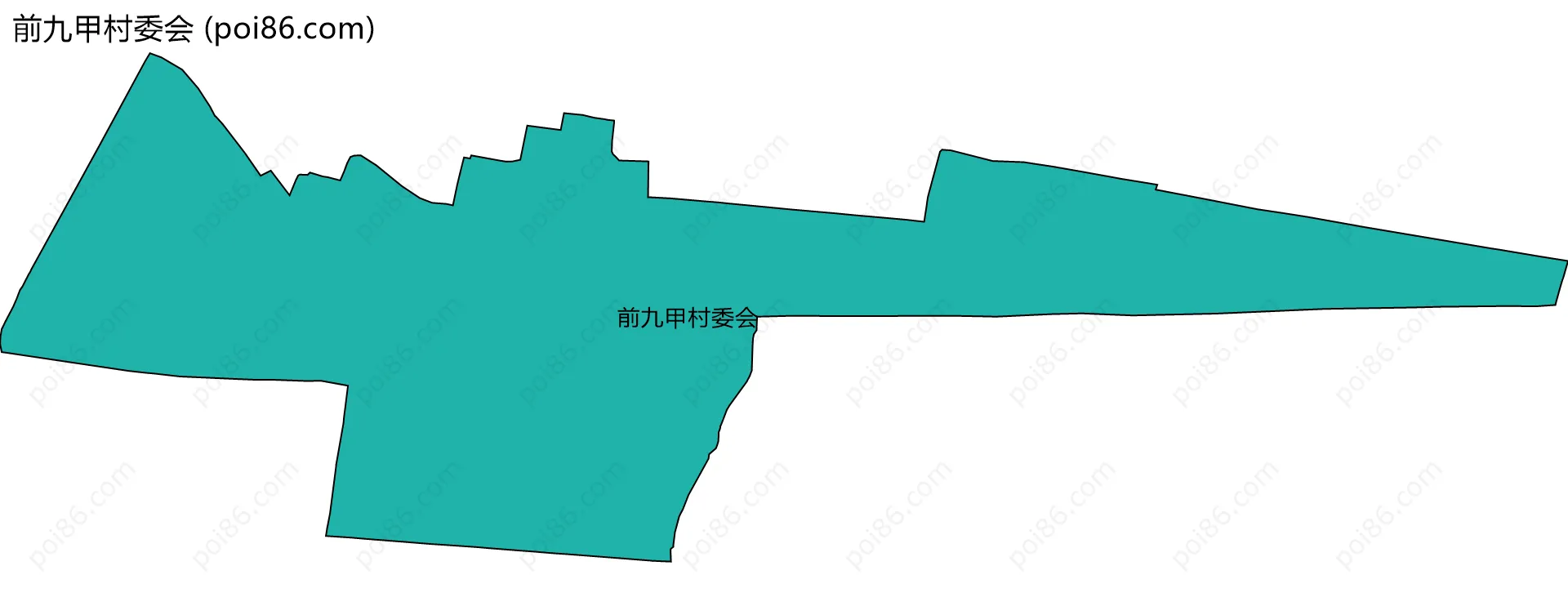 前九甲村委会边界地图