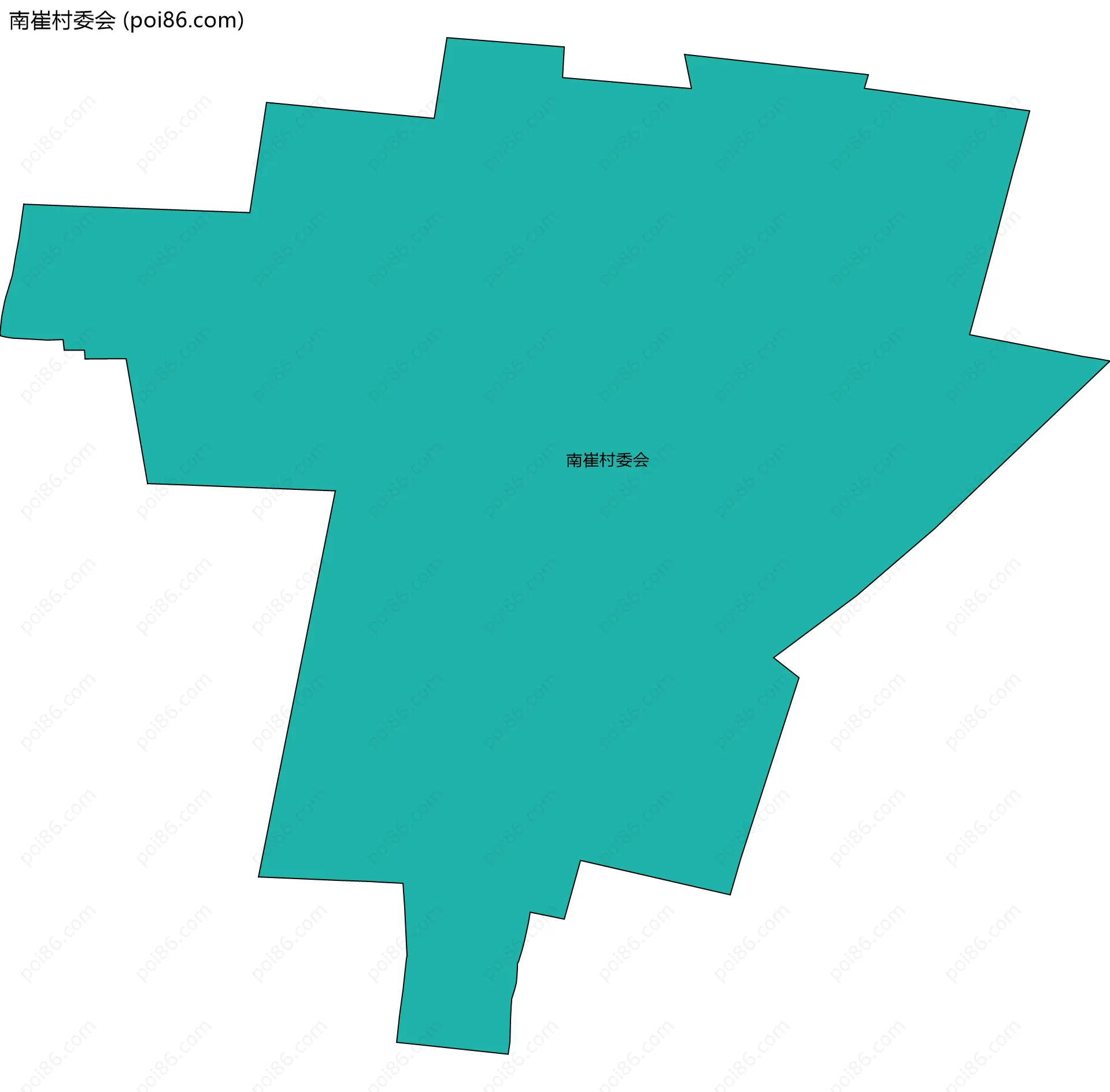 南崔村委会边界地图