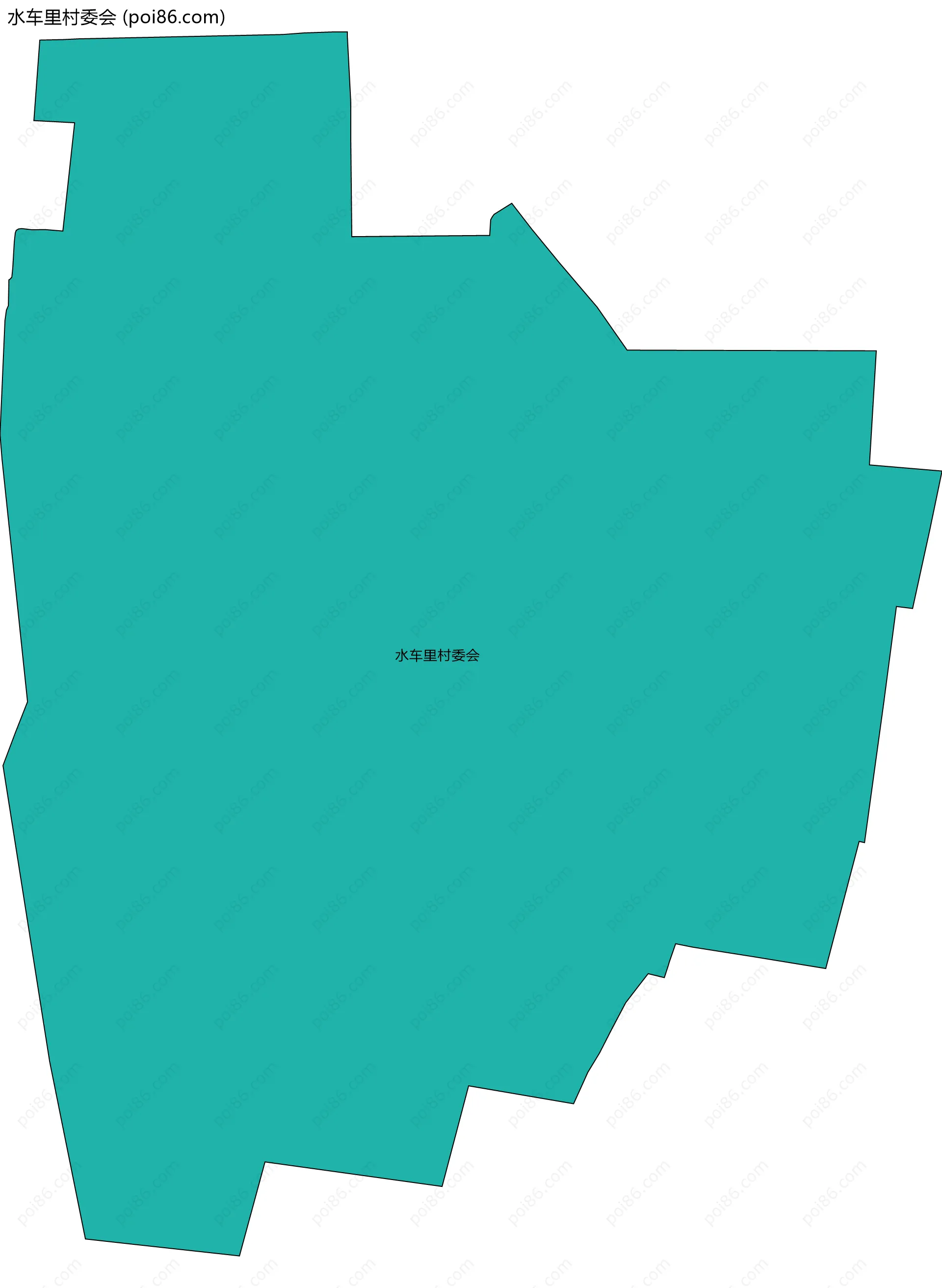 水车里村委会边界地图