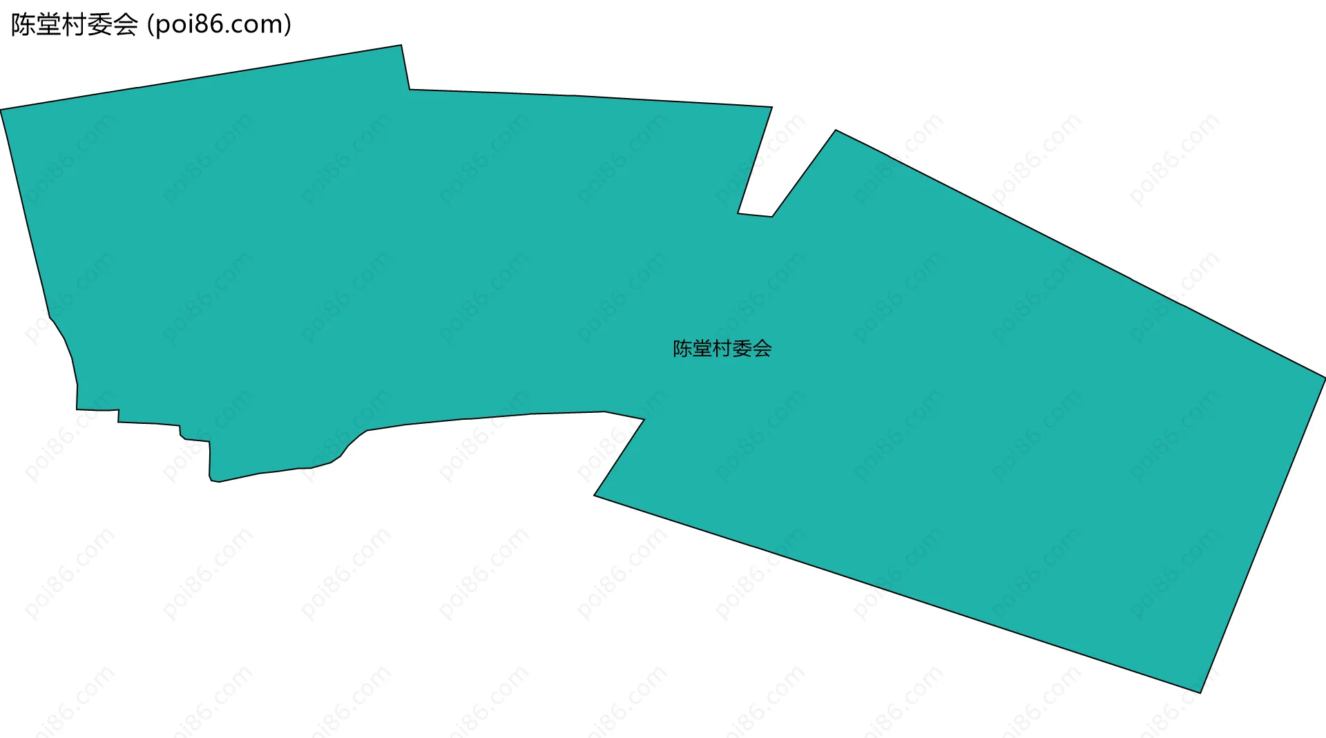 陈堂村委会边界地图