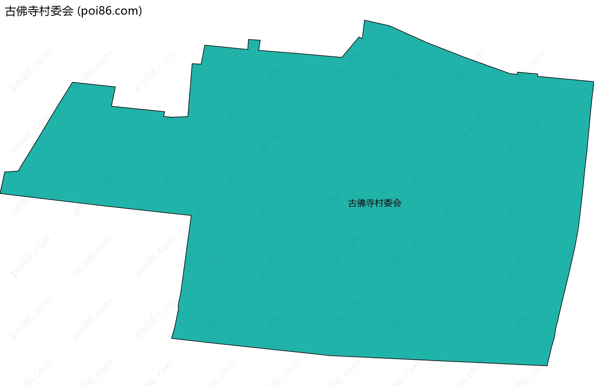 古佛寺村委会边界地图