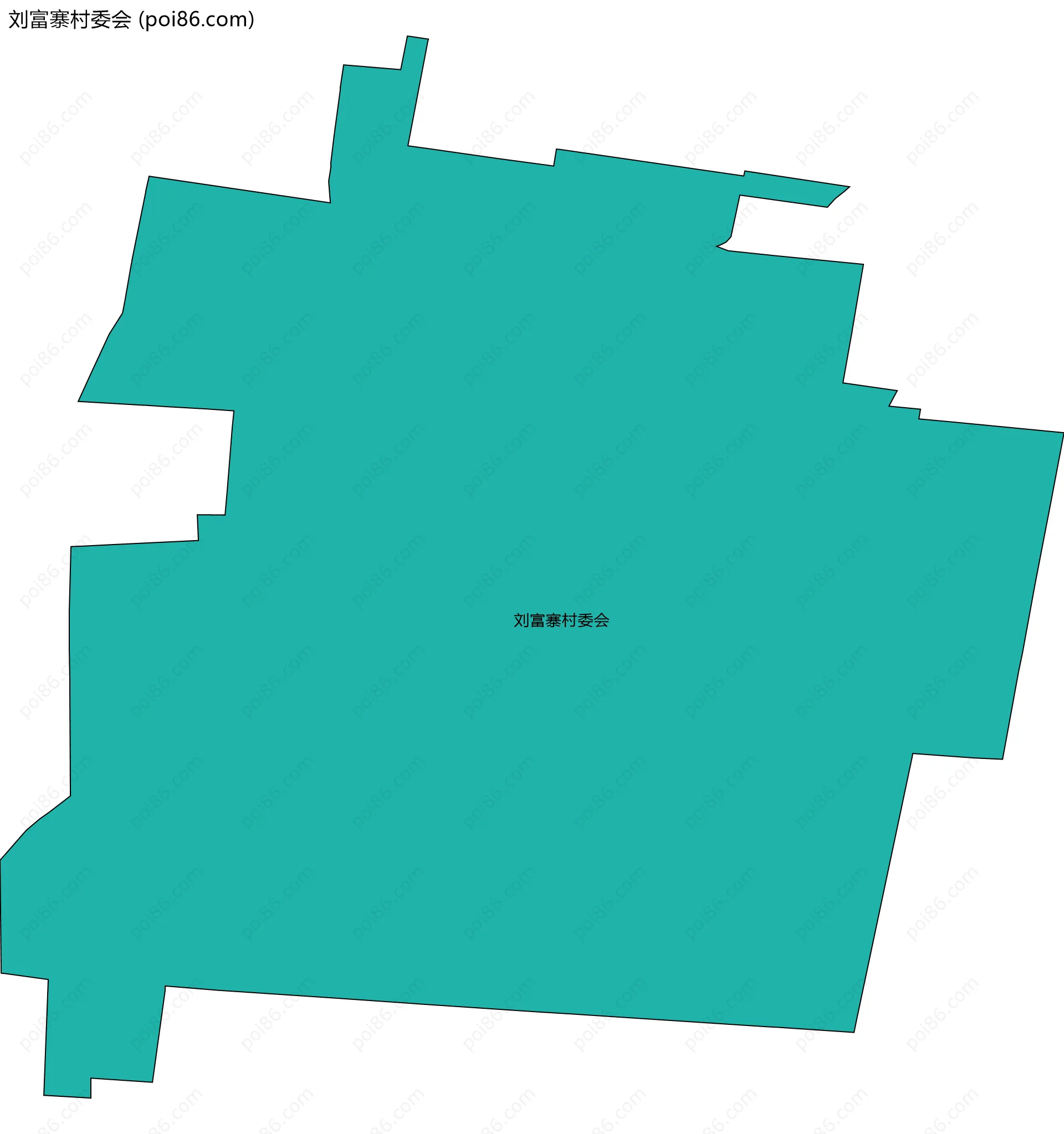 刘富寨村委会边界地图