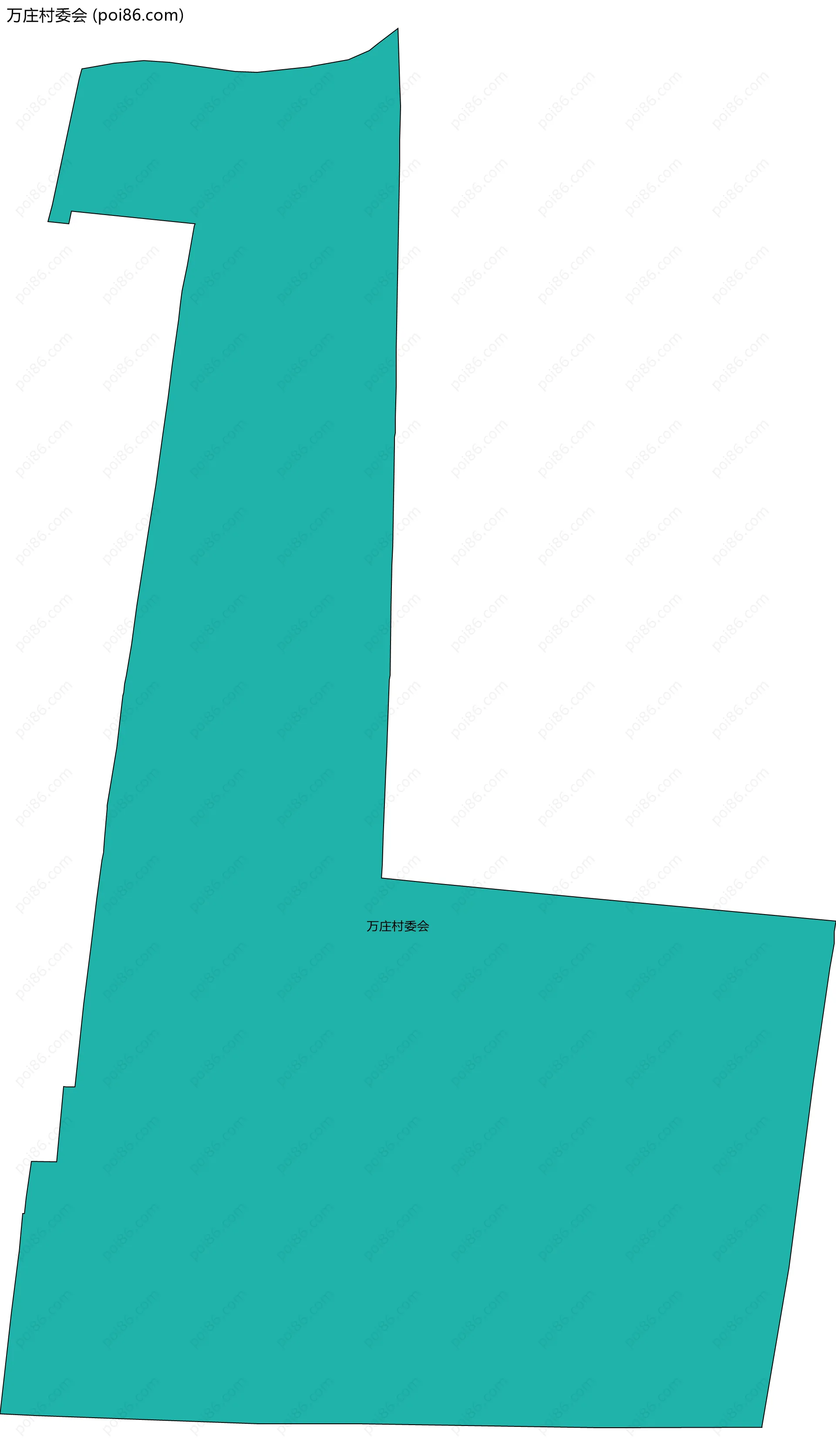 万庄村委会边界地图