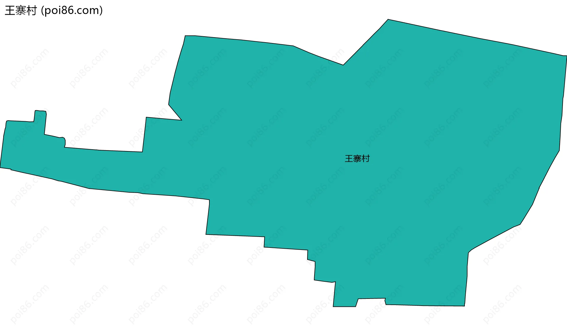 王寨村边界地图