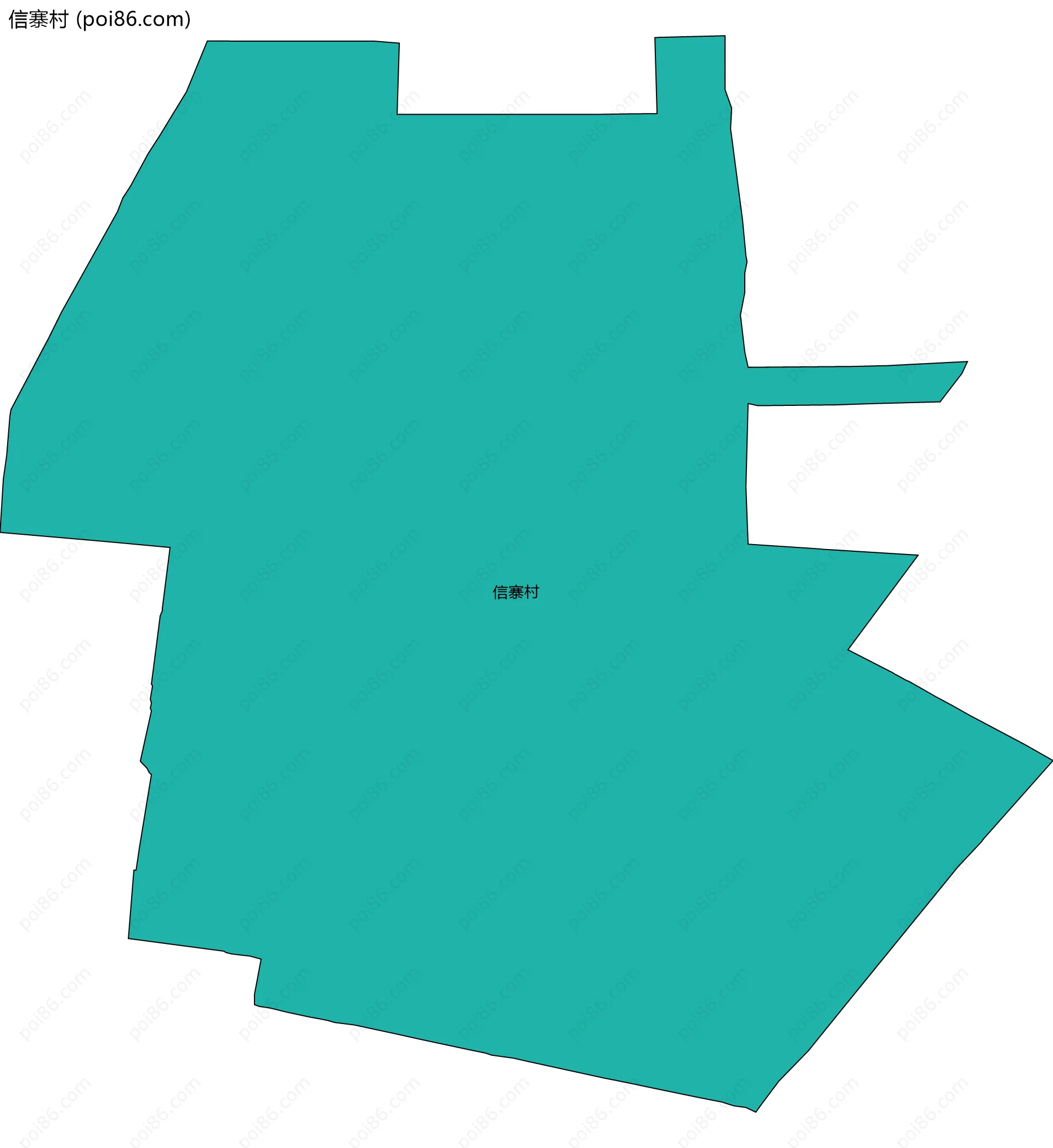 信寨村边界地图