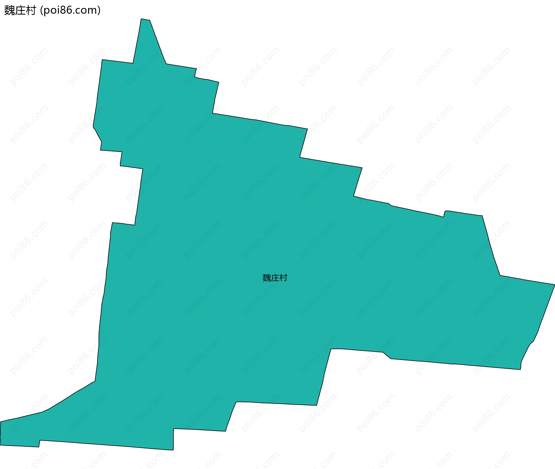 魏庄村边界地图