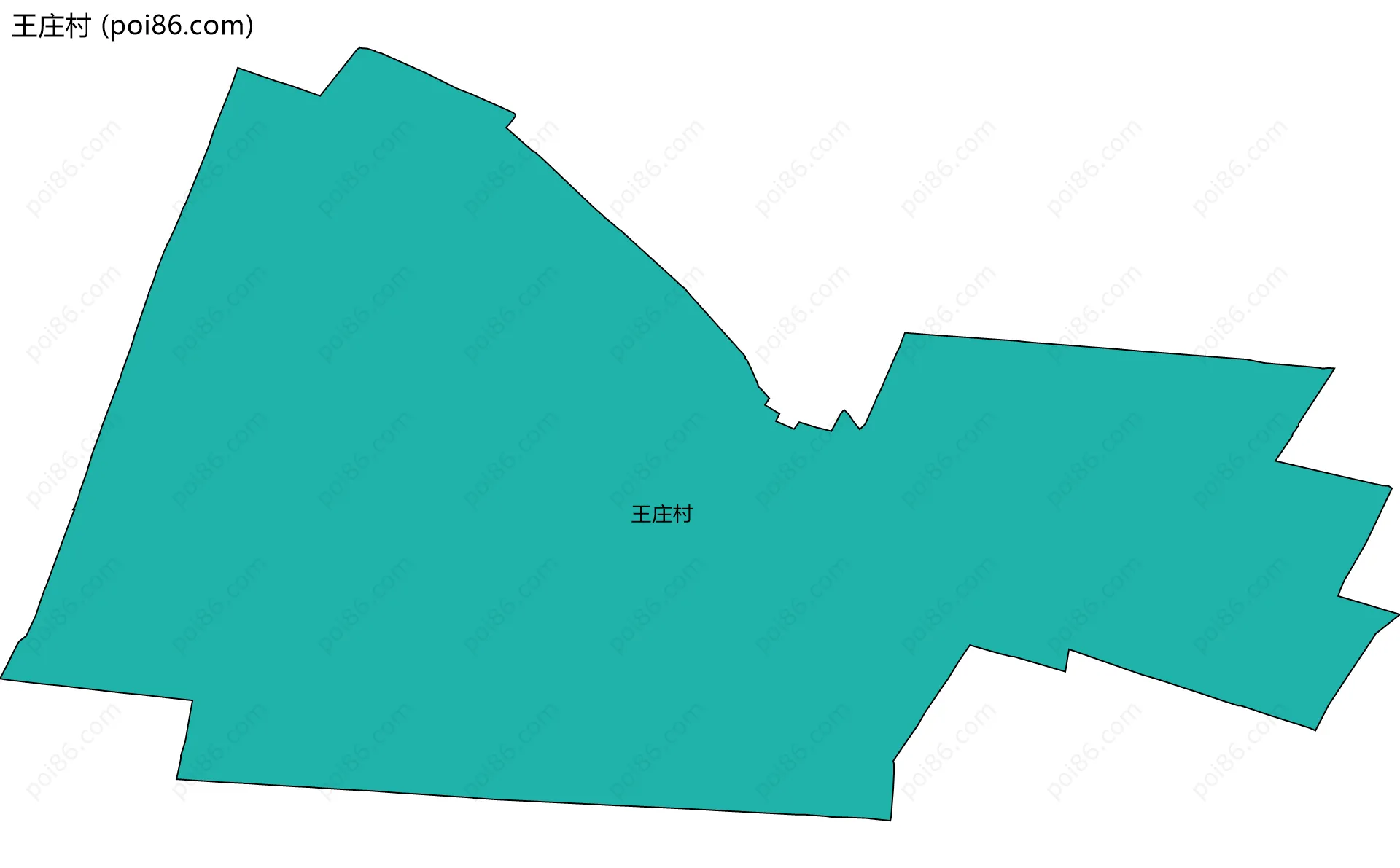 王庄村边界地图