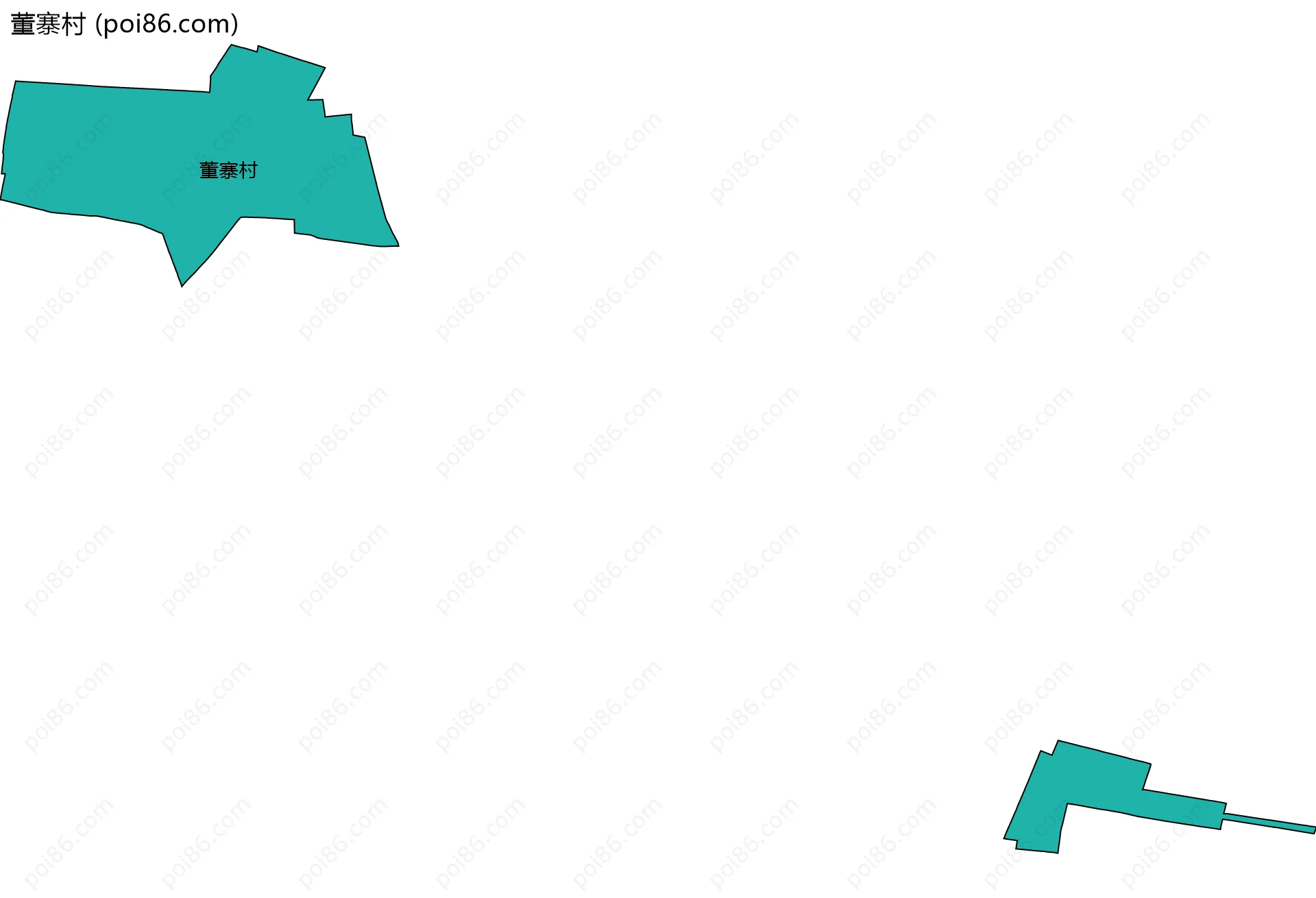 董寨村边界地图