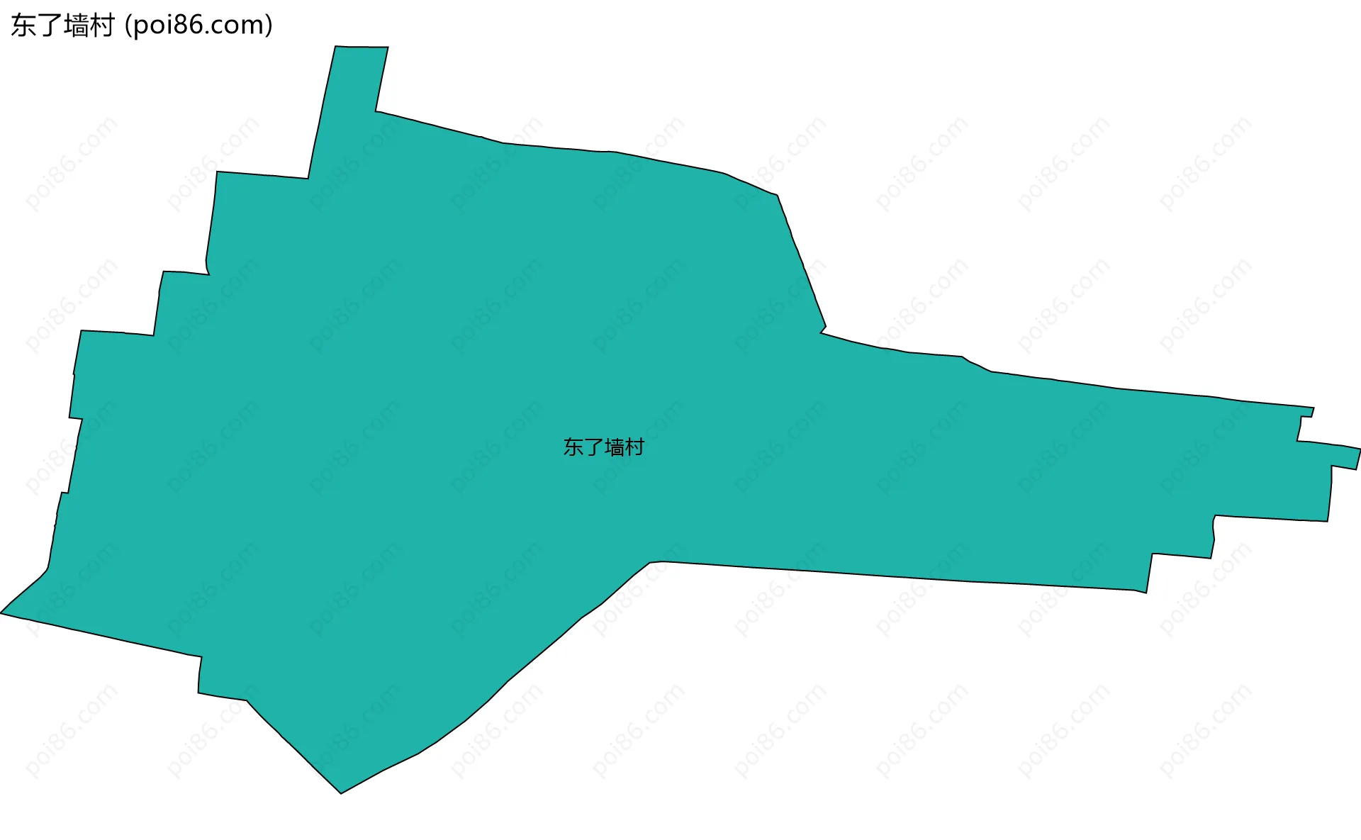 东了墙村边界地图