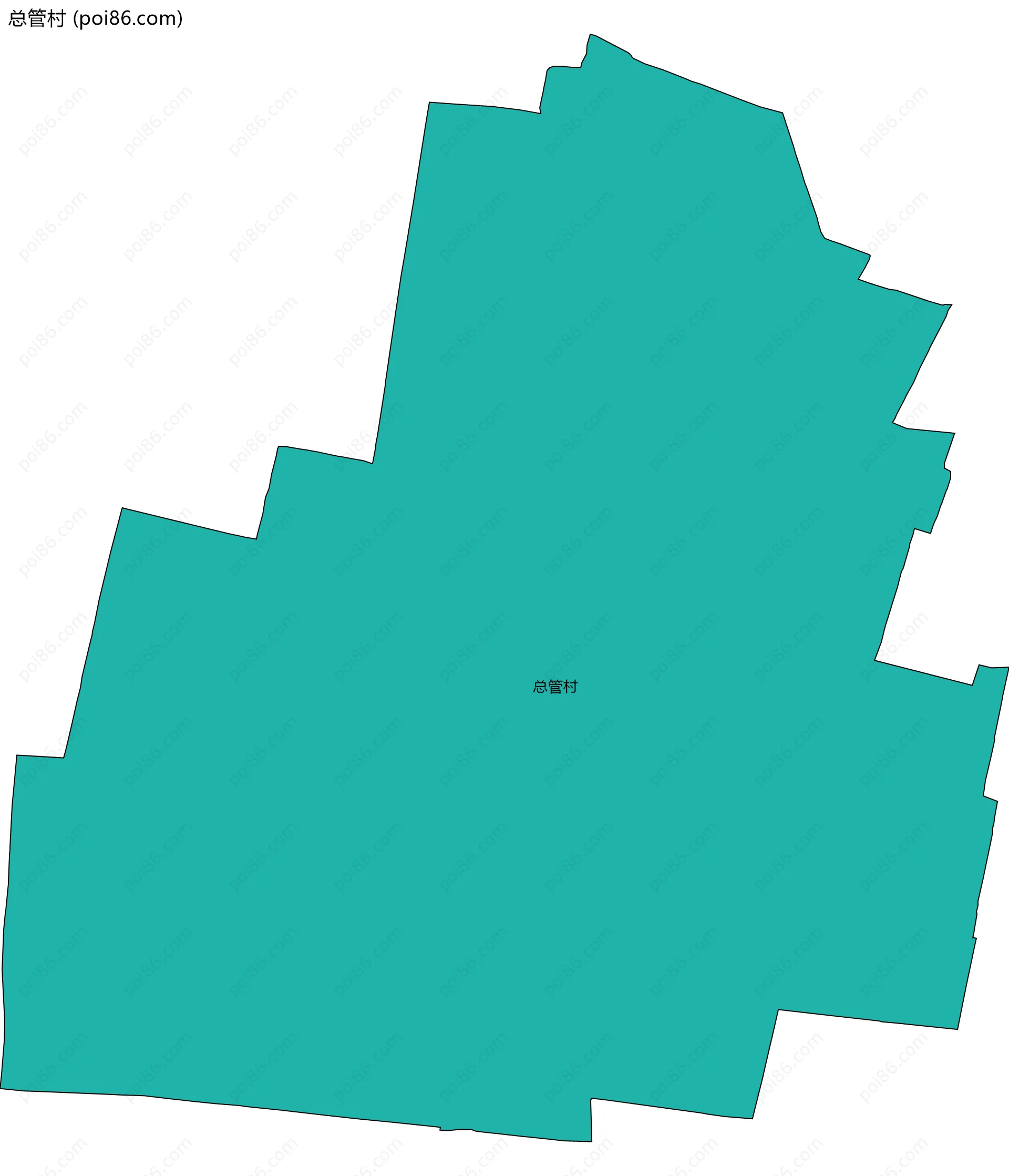 总管村边界地图