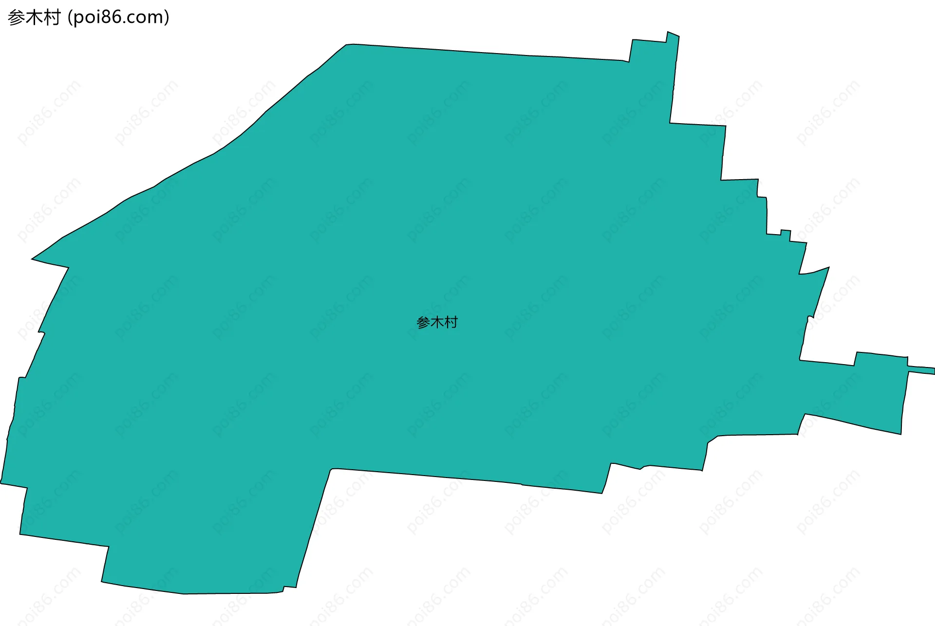 参木村边界地图