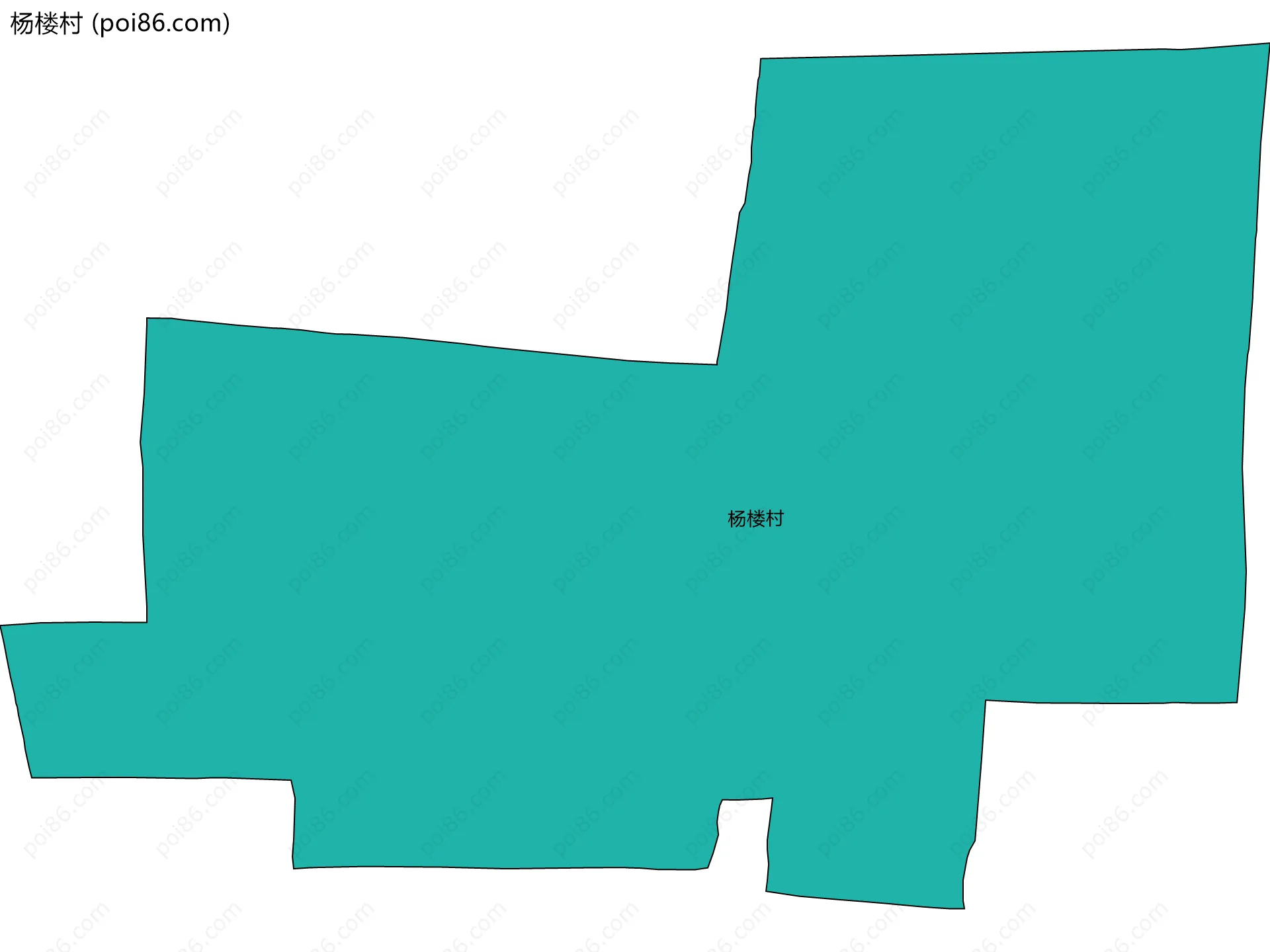 杨楼村边界地图