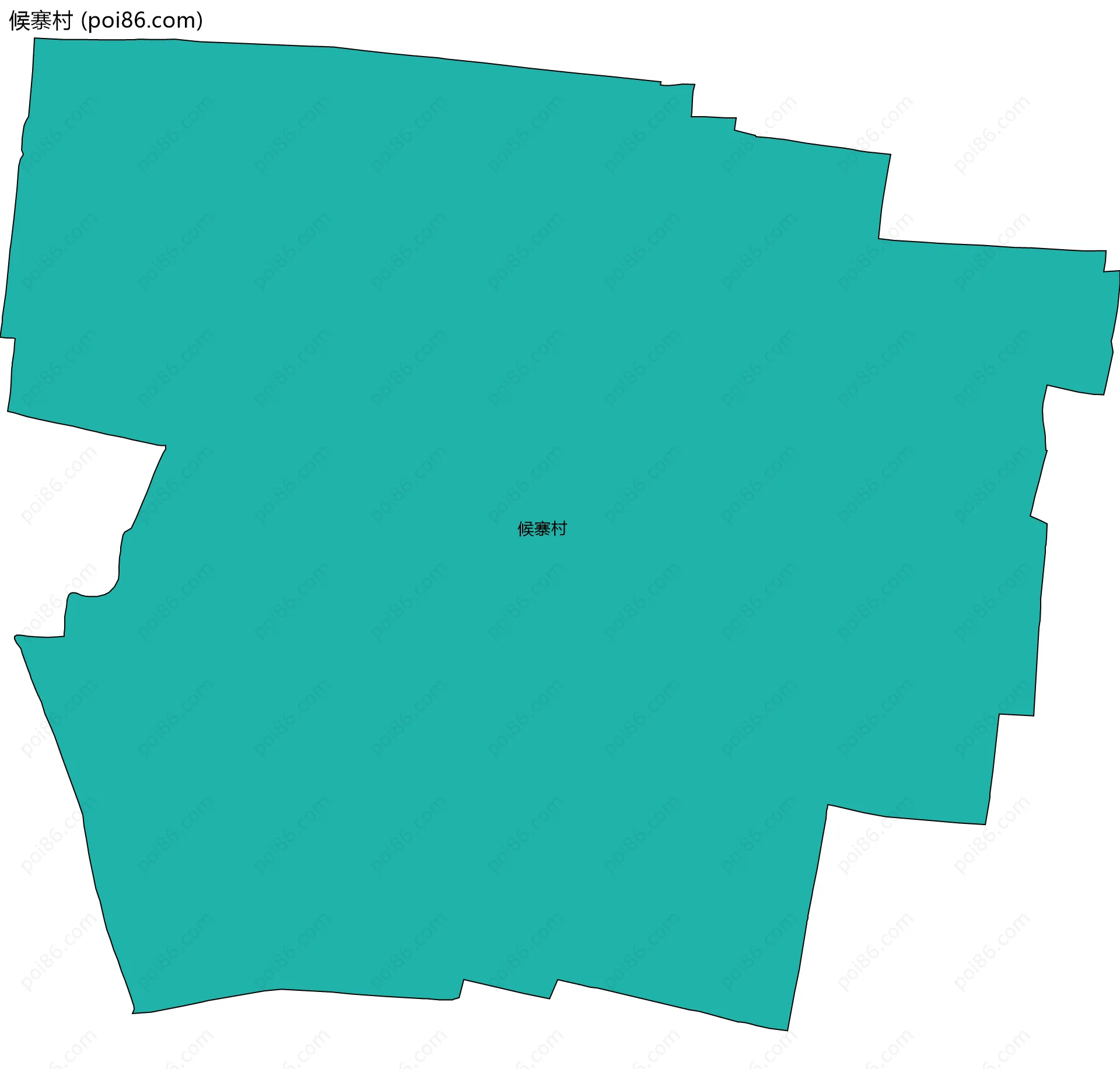 候寨村边界地图