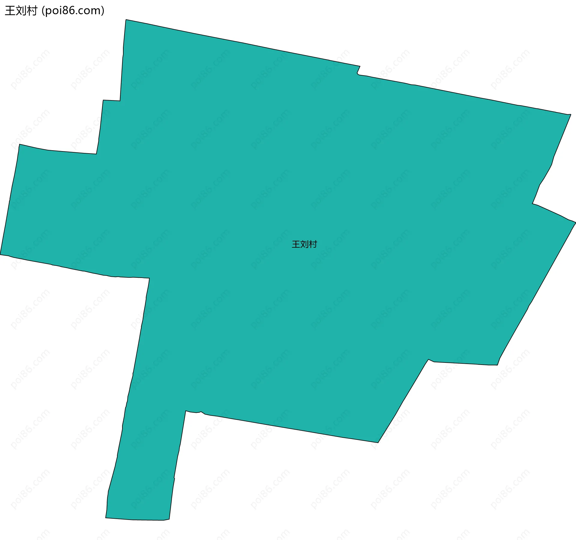 王刘村边界地图