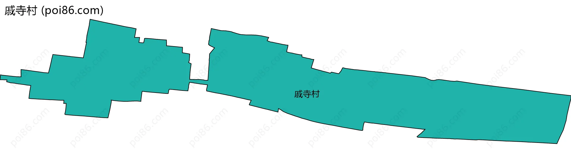 戚寺村边界地图