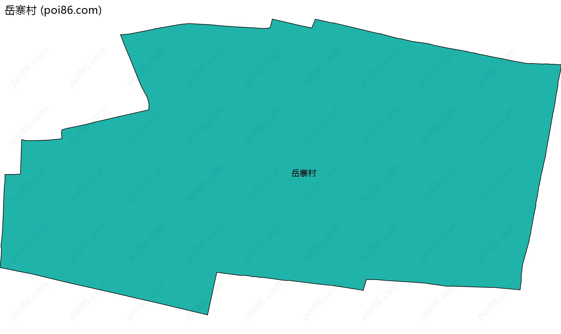 岳寨村边界地图