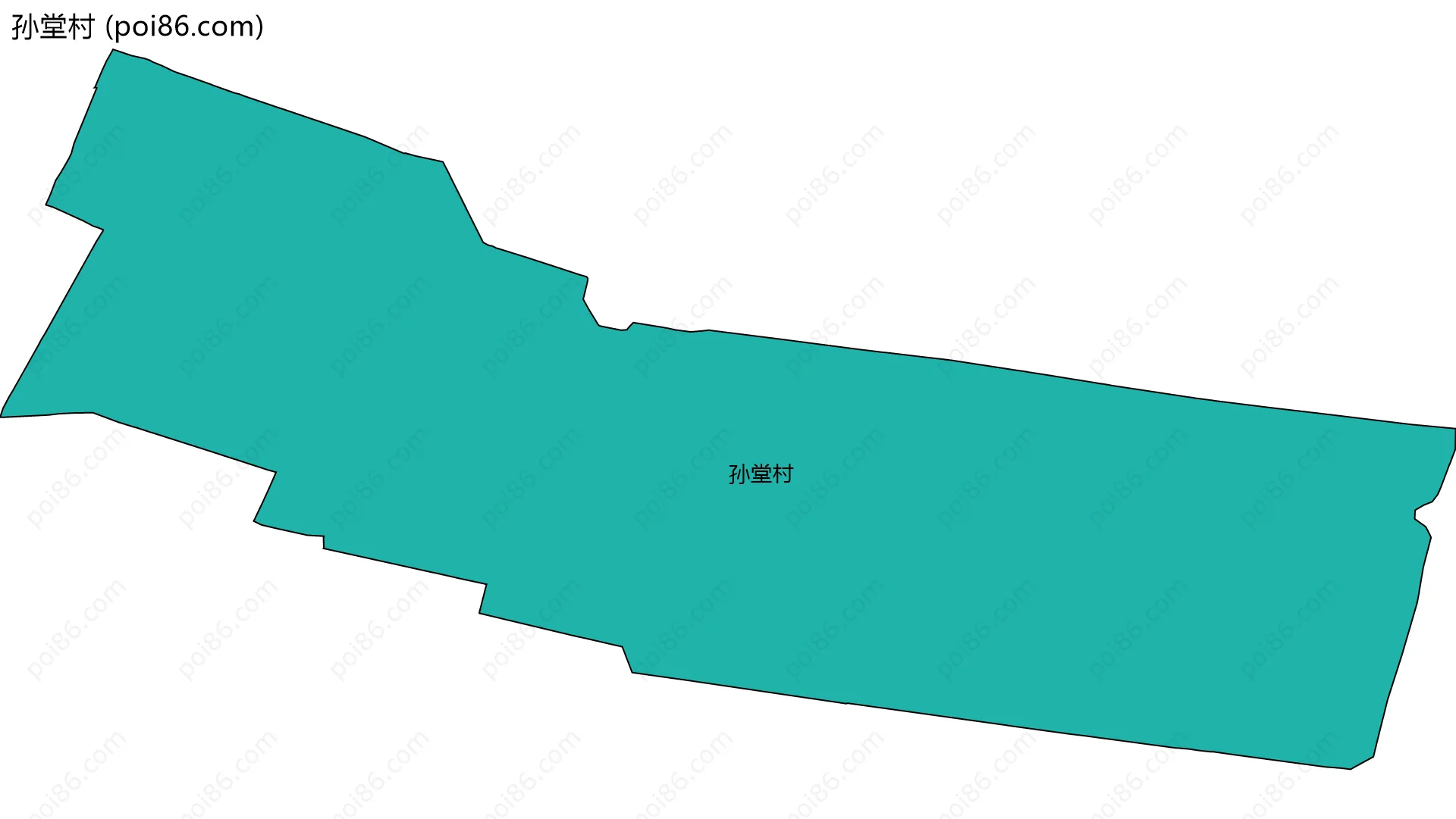 孙堂村边界地图