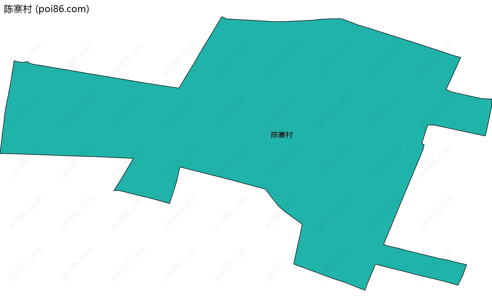 陈寨村边界地图