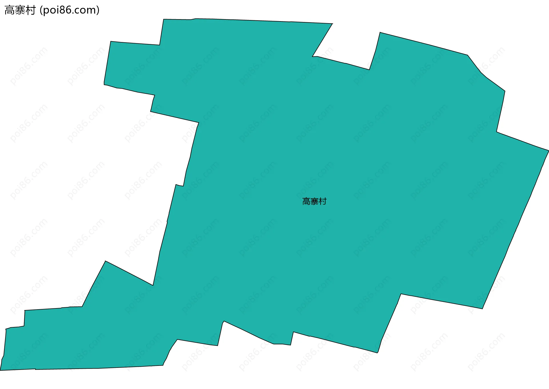 高寨村边界地图