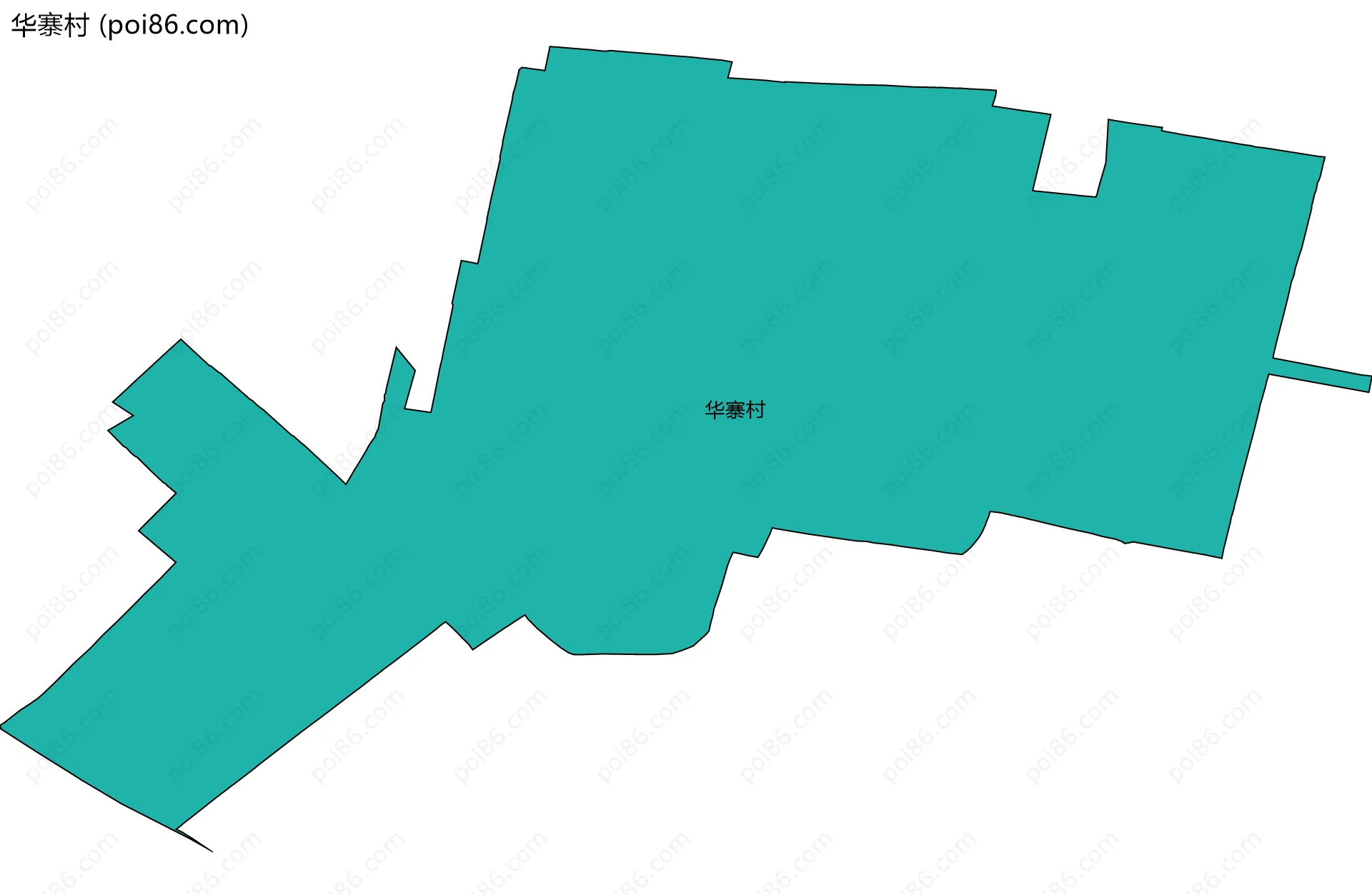 华寨村边界地图
