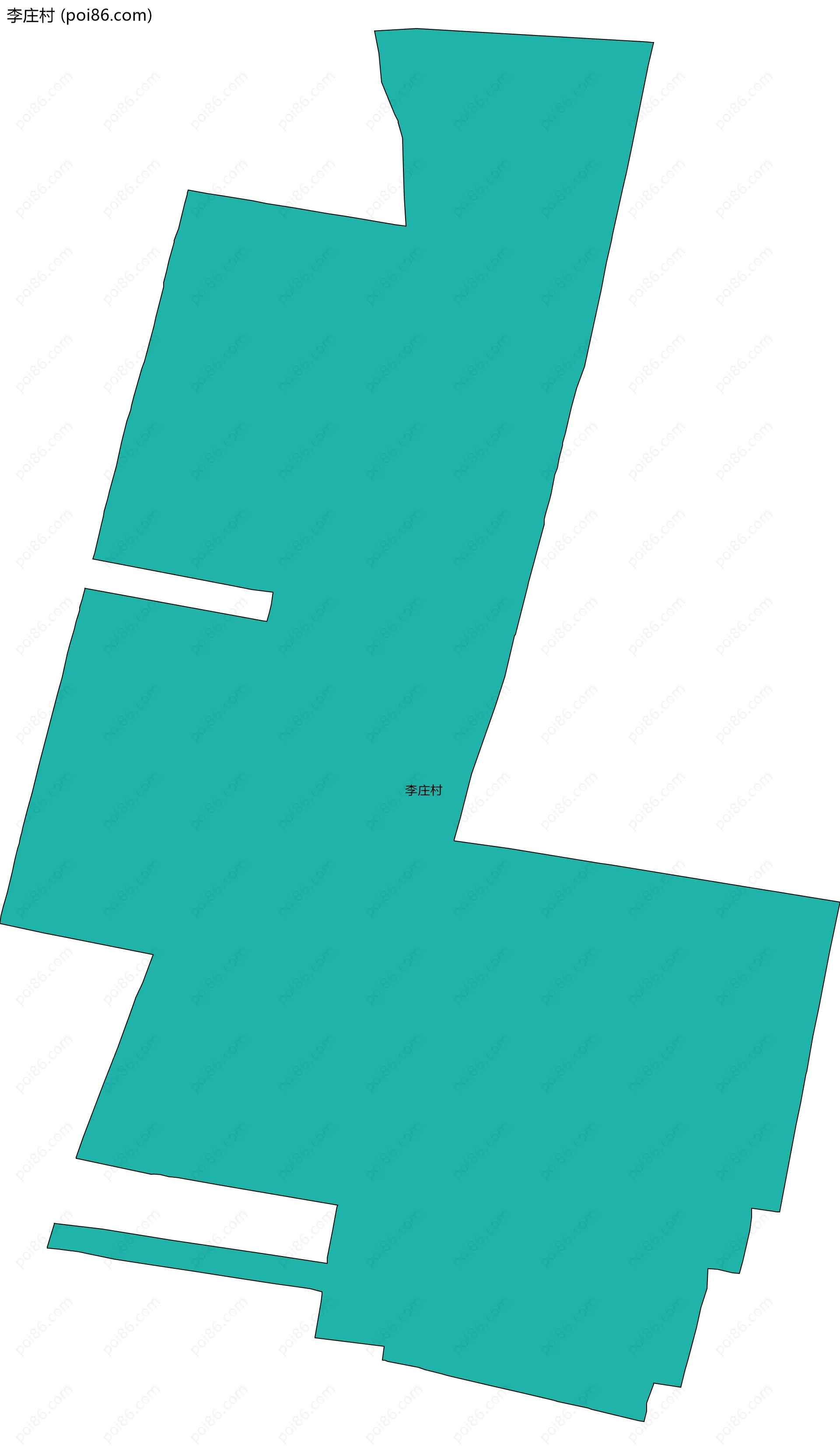 李庄村边界地图