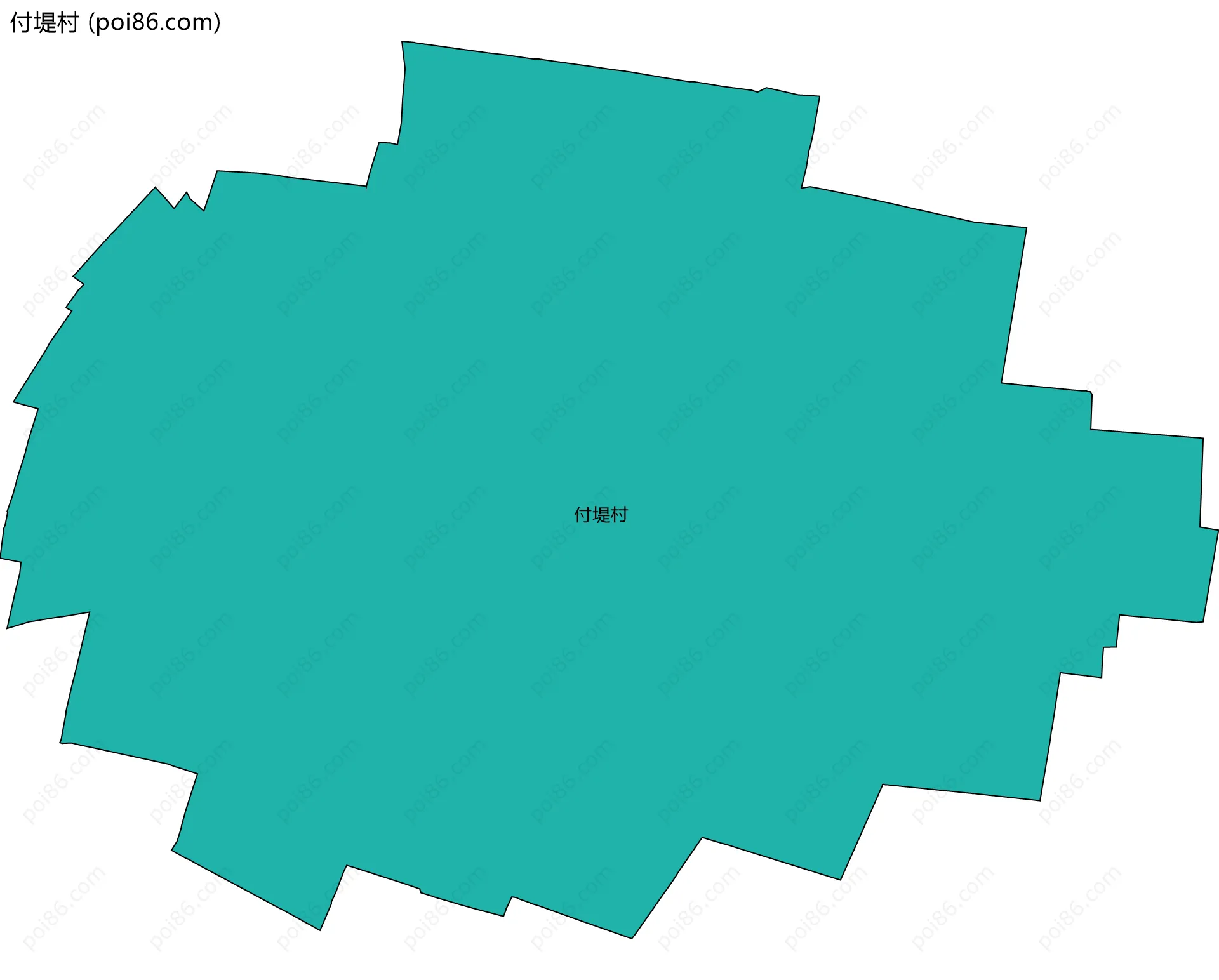 付堤村边界地图