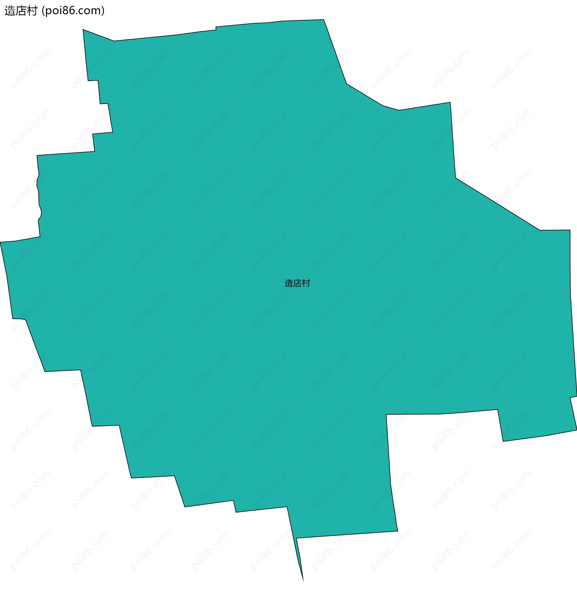 造店村边界地图