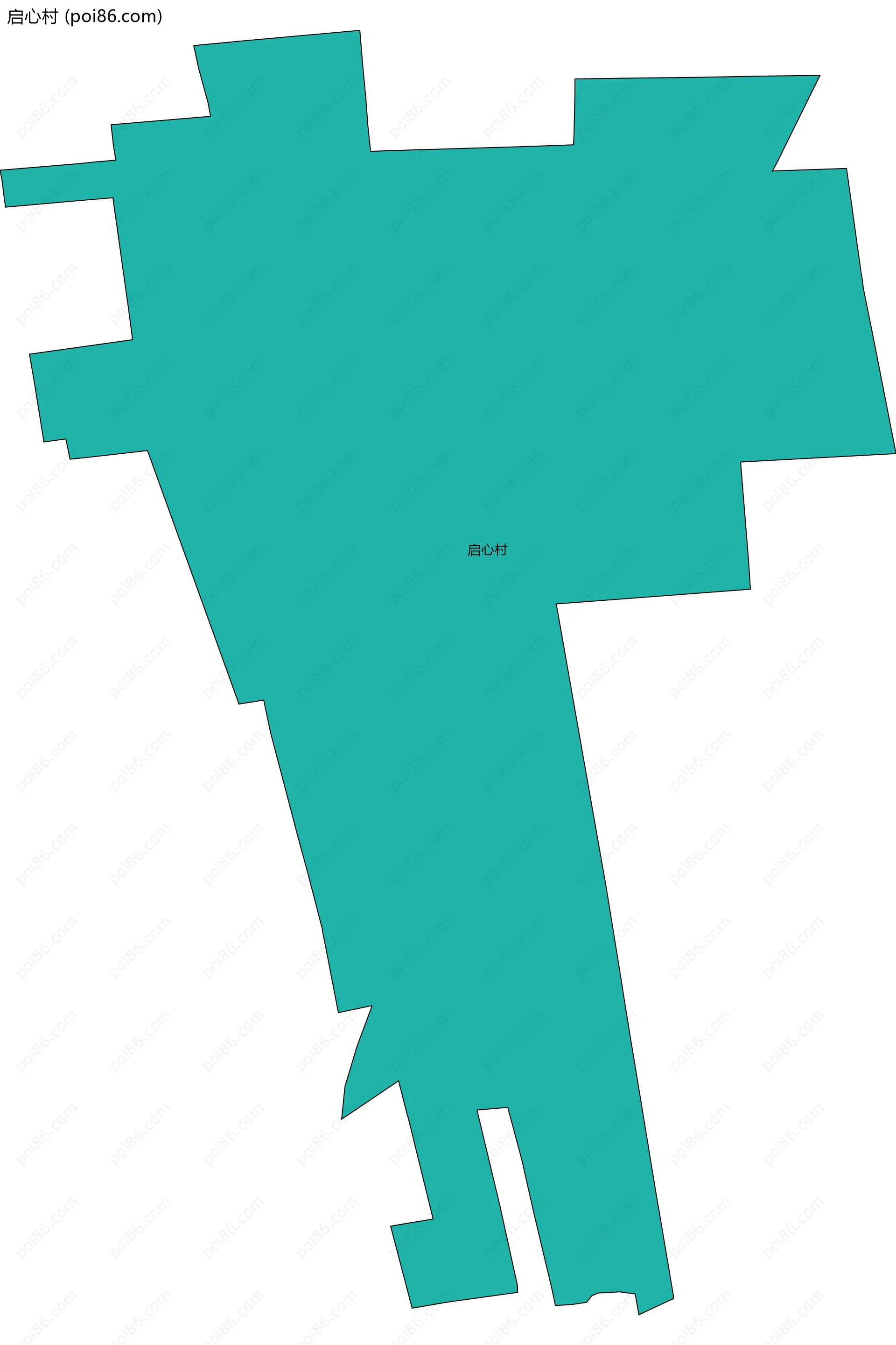 启心村边界地图