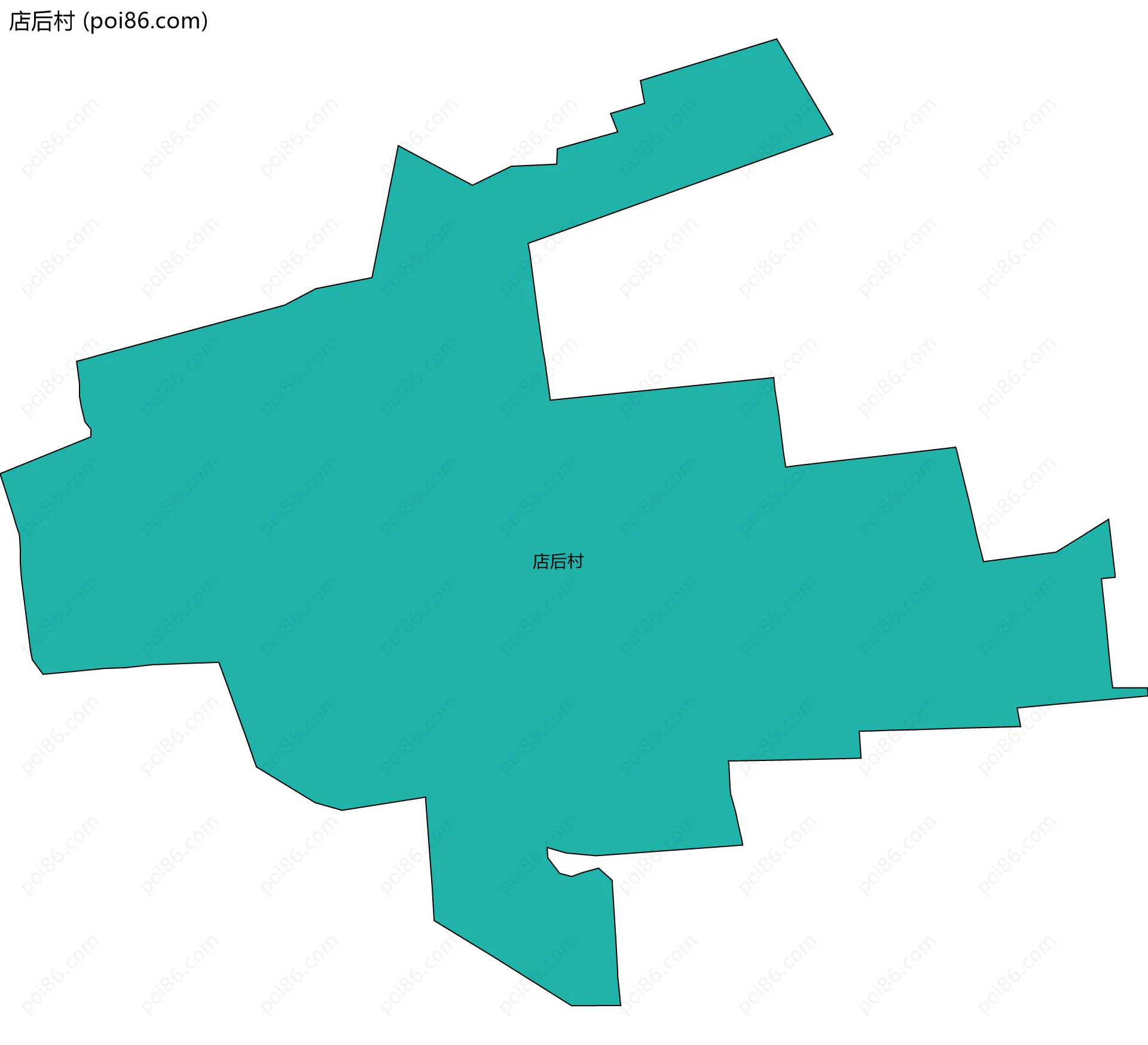 店后村边界地图