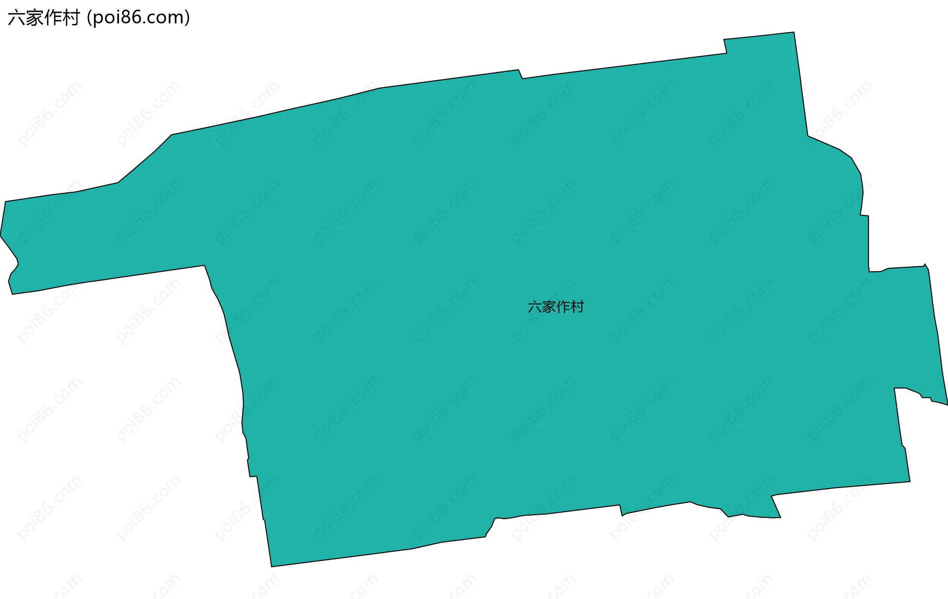 六家作村边界地图