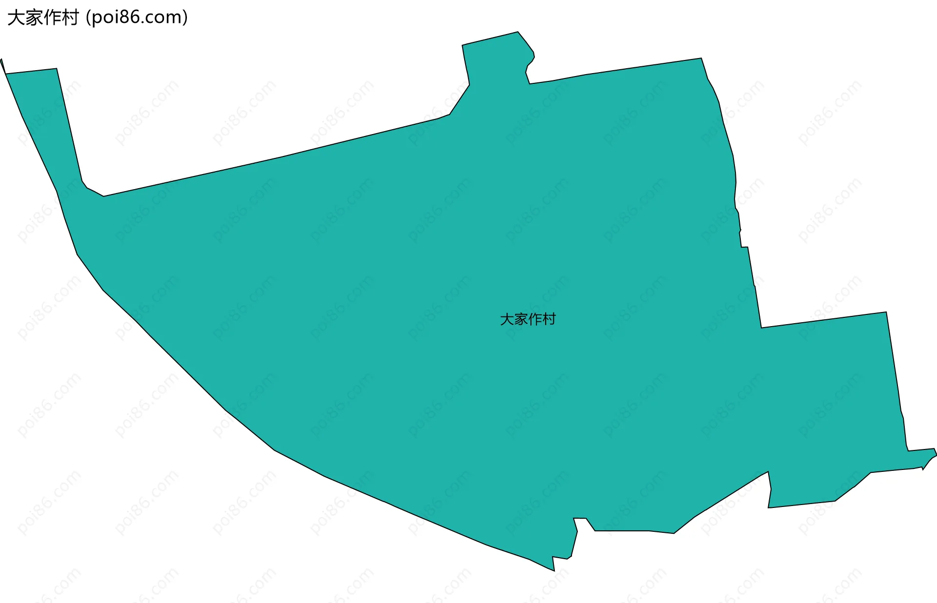大家作村边界地图