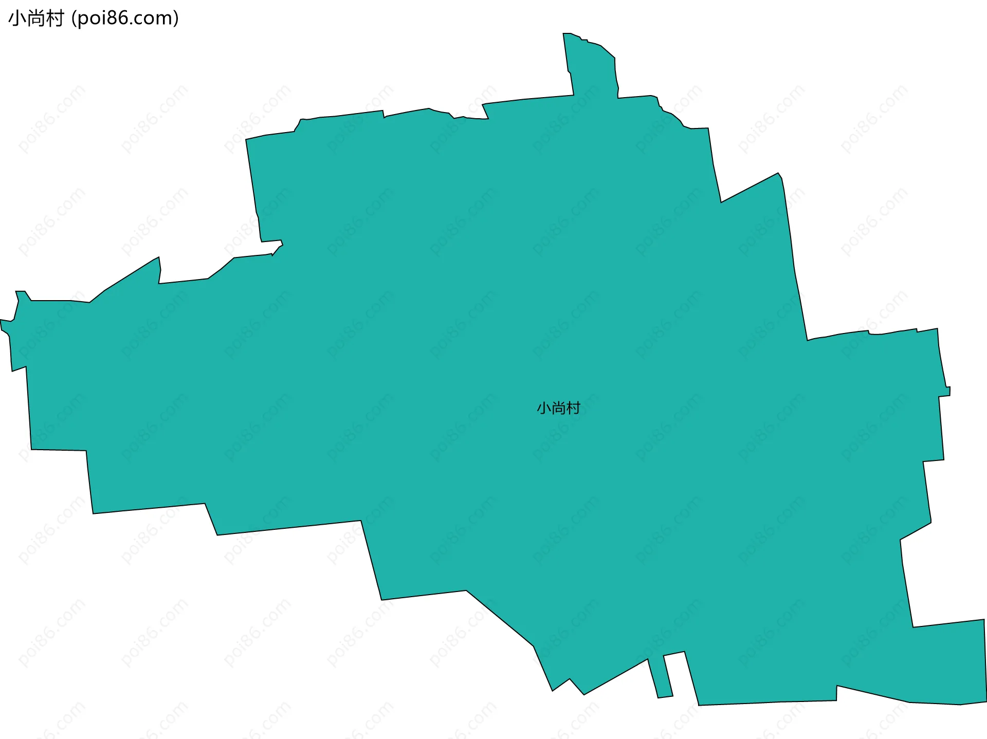 小尚村边界地图