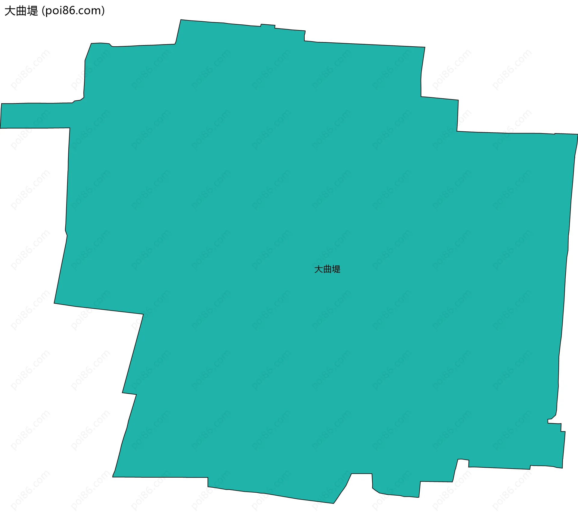 大曲堤边界地图