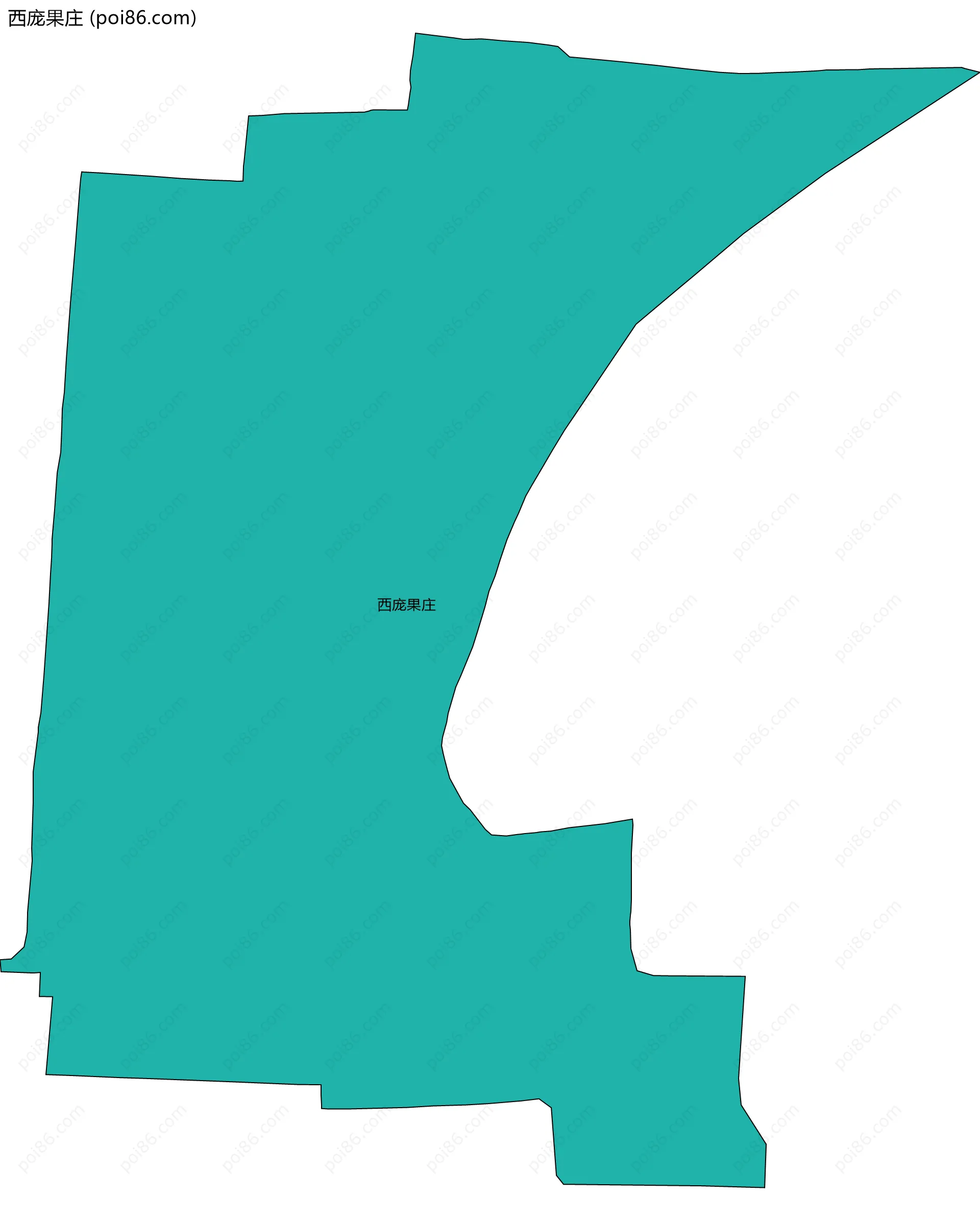 西庞果庄边界地图