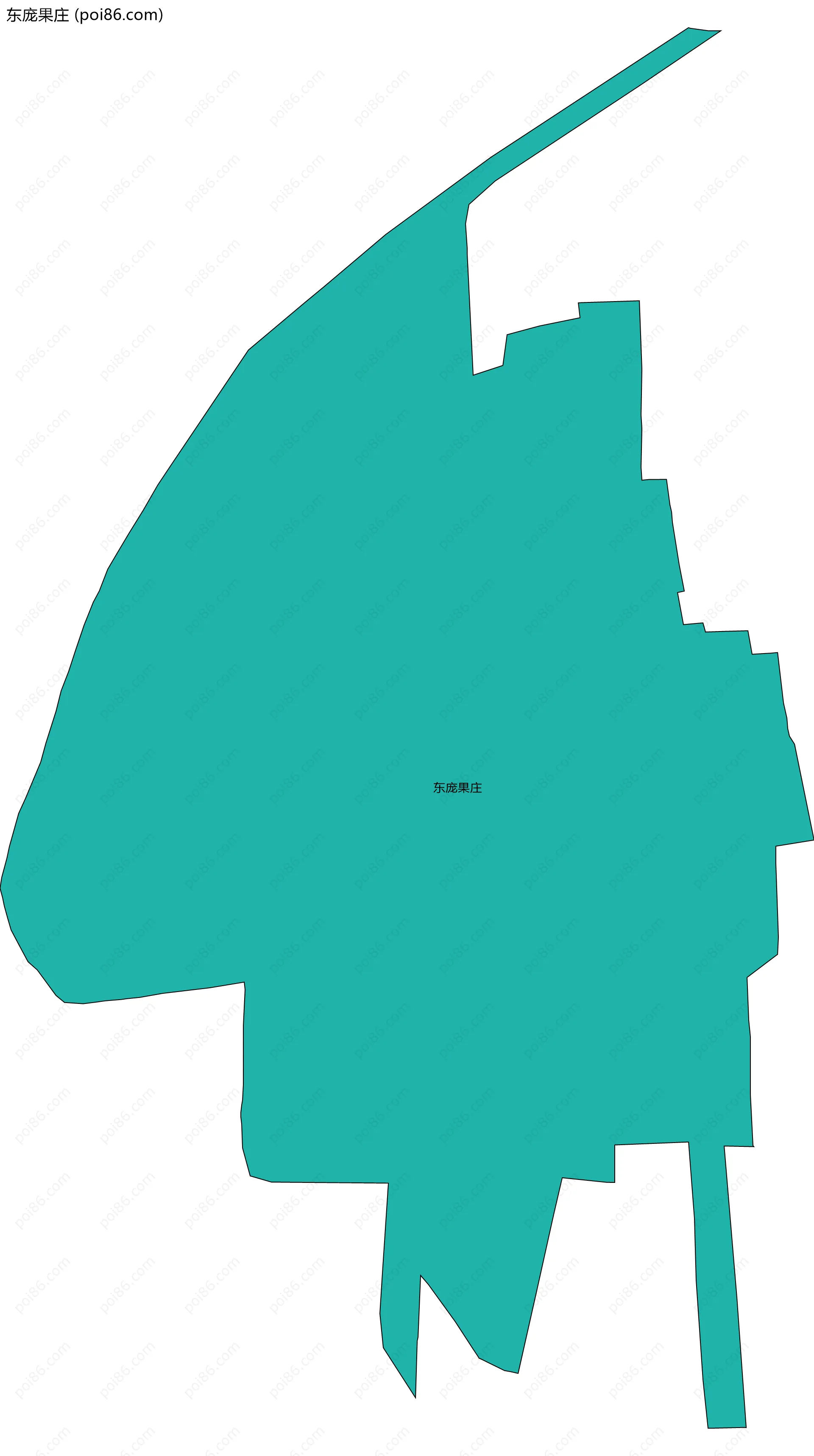 东庞果庄边界地图