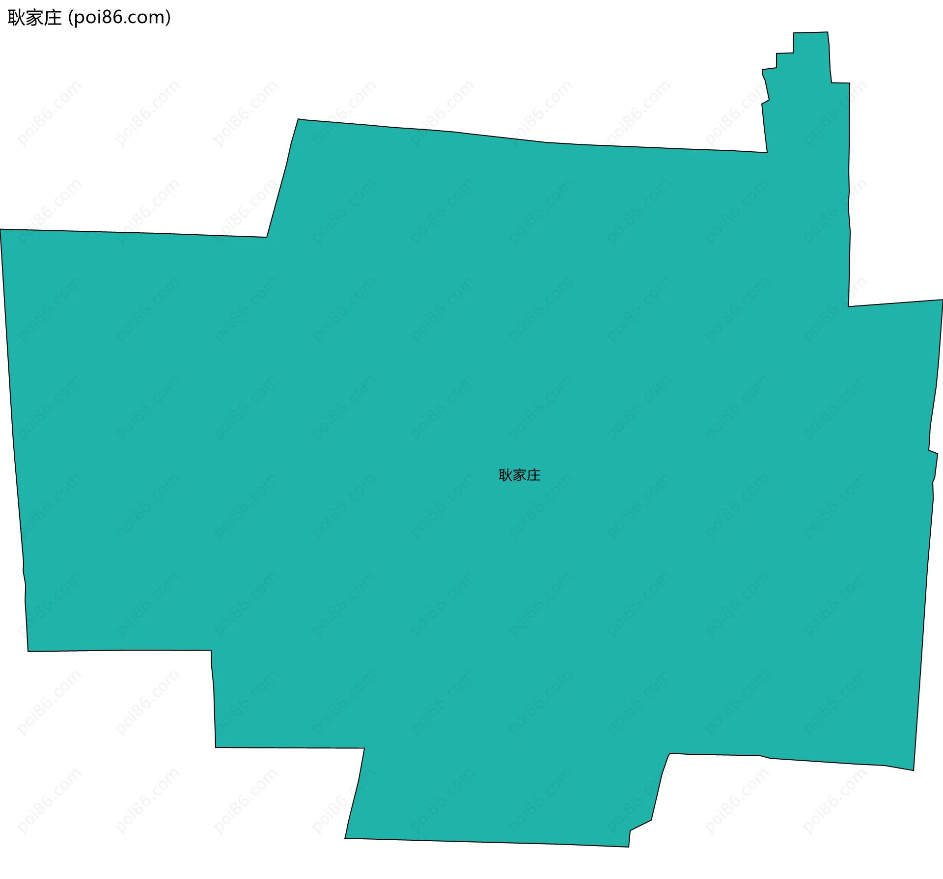 耿家庄边界地图