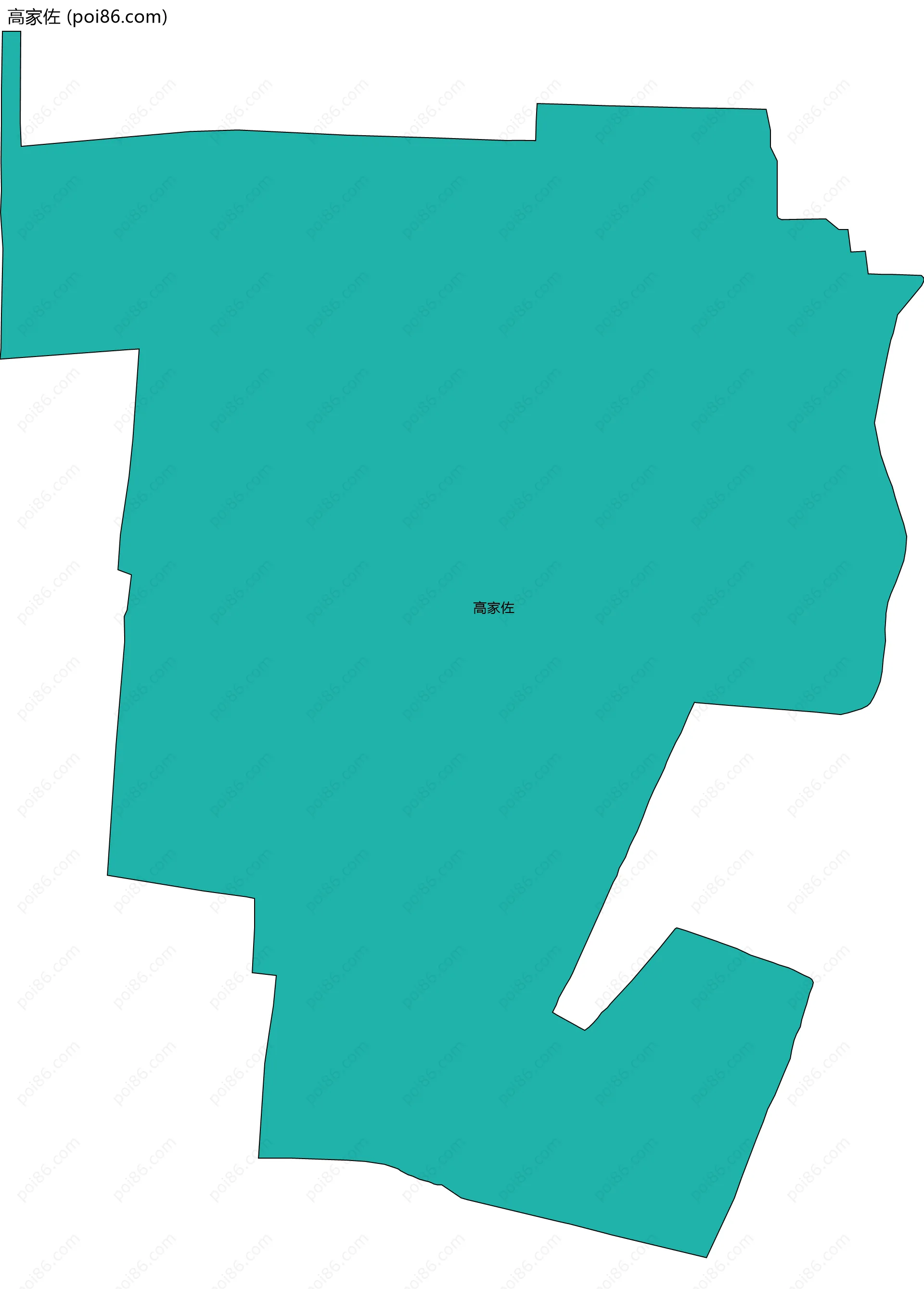 高家佐边界地图