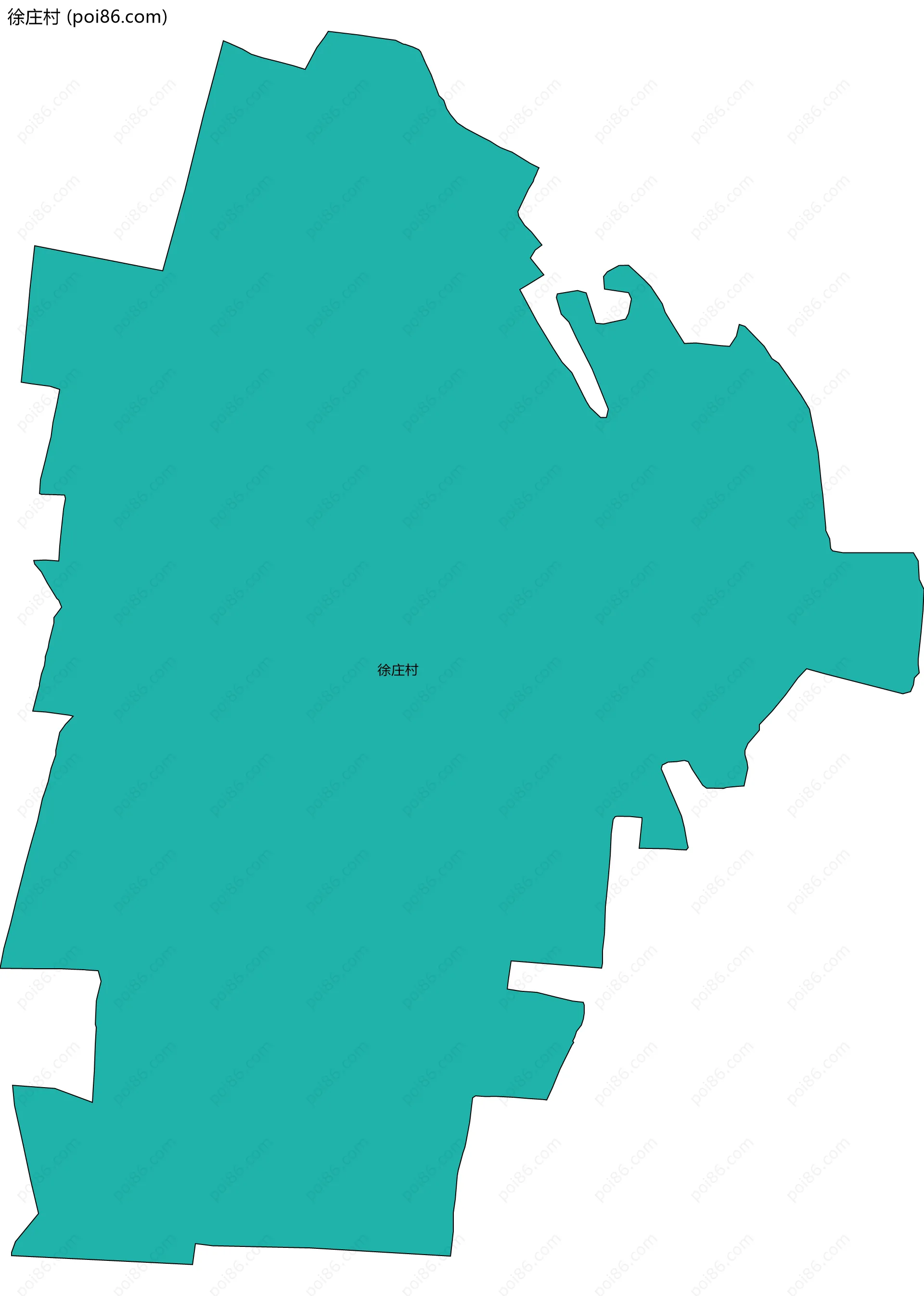 徐庄村边界地图