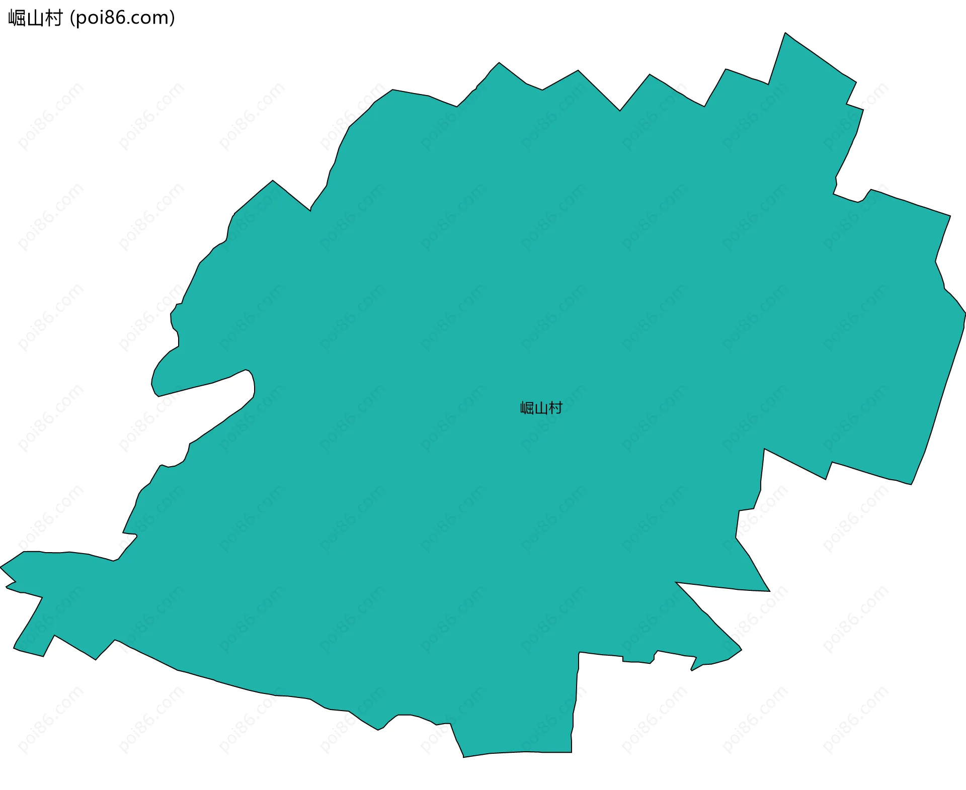 崛山村边界地图