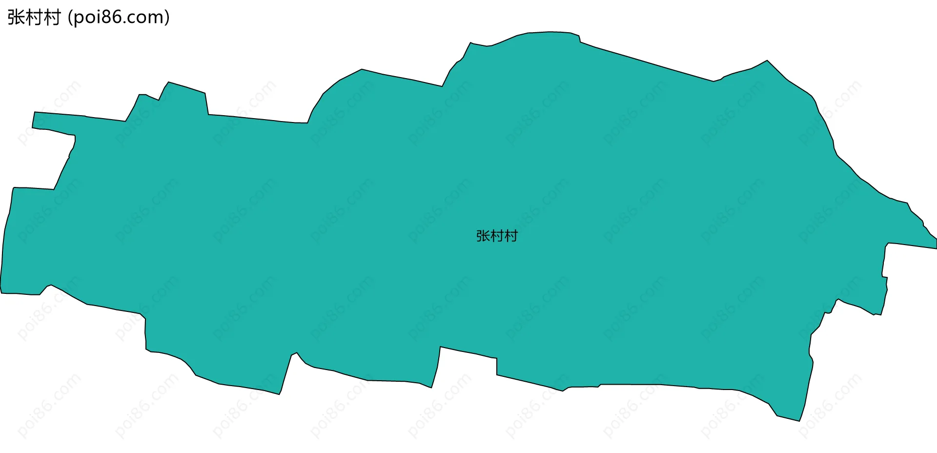 张村村边界地图