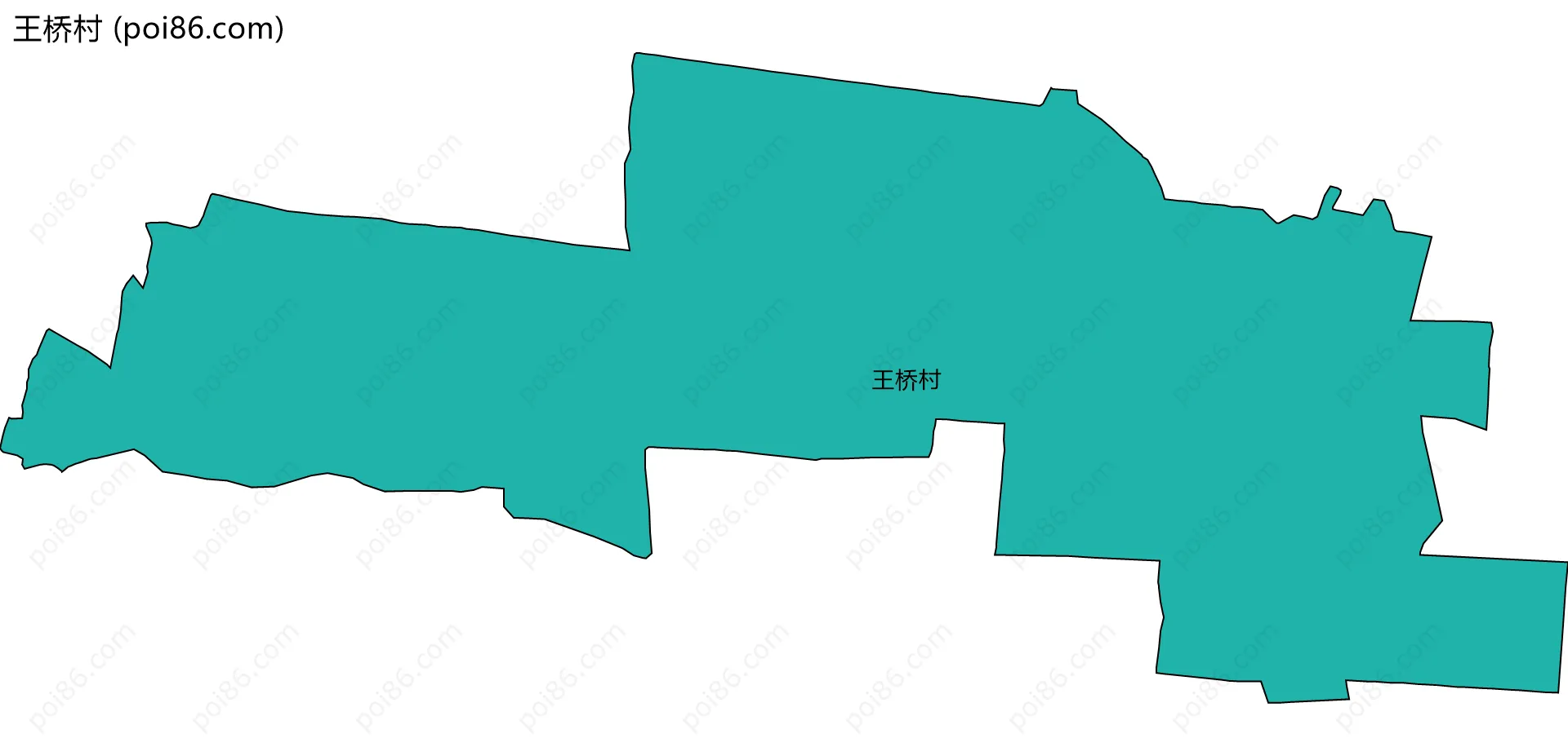 王桥村边界地图