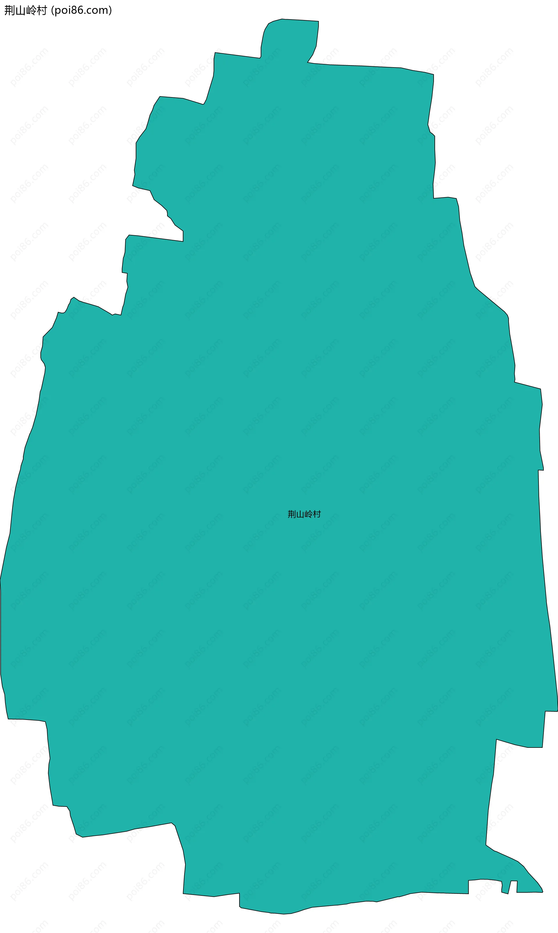 荆山岭村边界地图