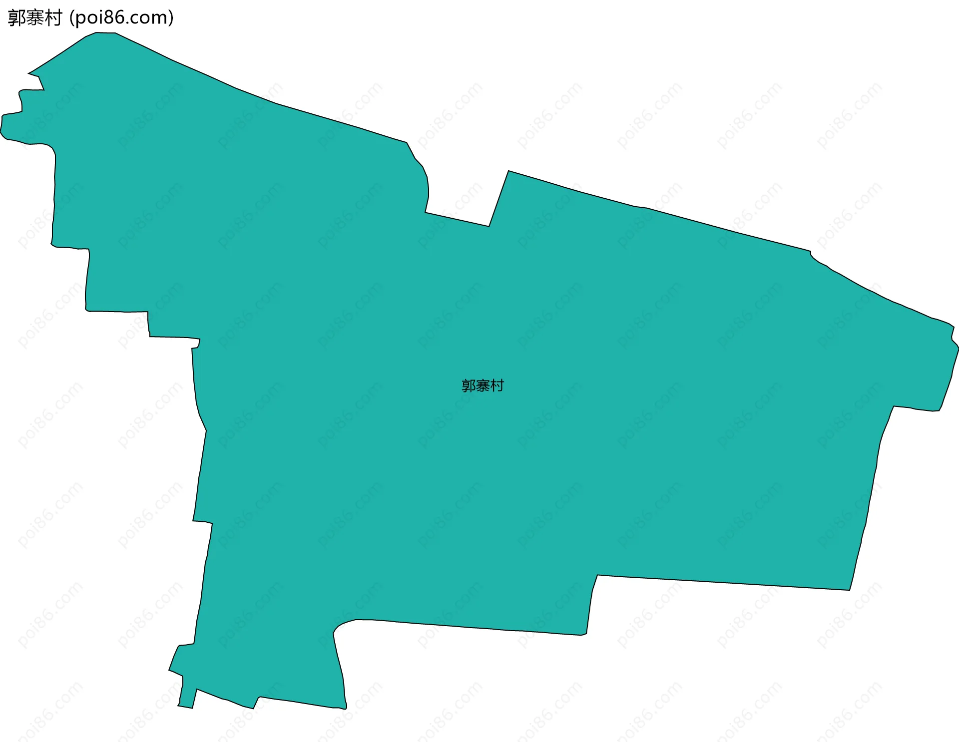 郭寨村边界地图